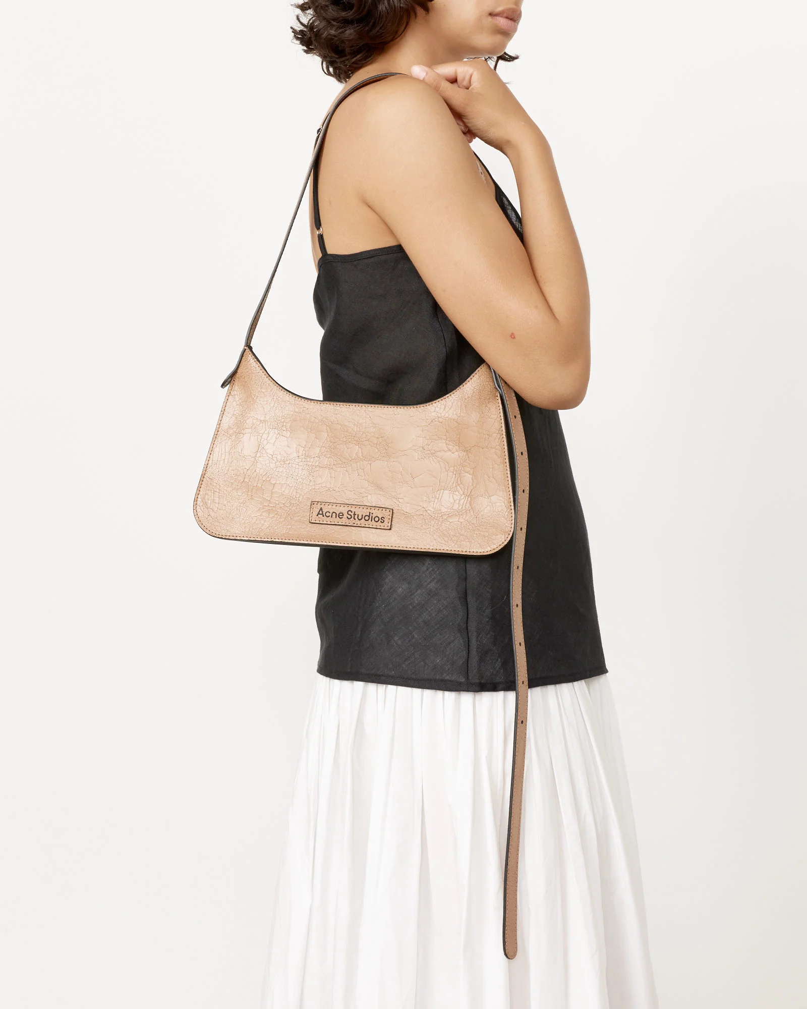 Platt Mini Shoulder Bag in Dark Beige - Image 4
