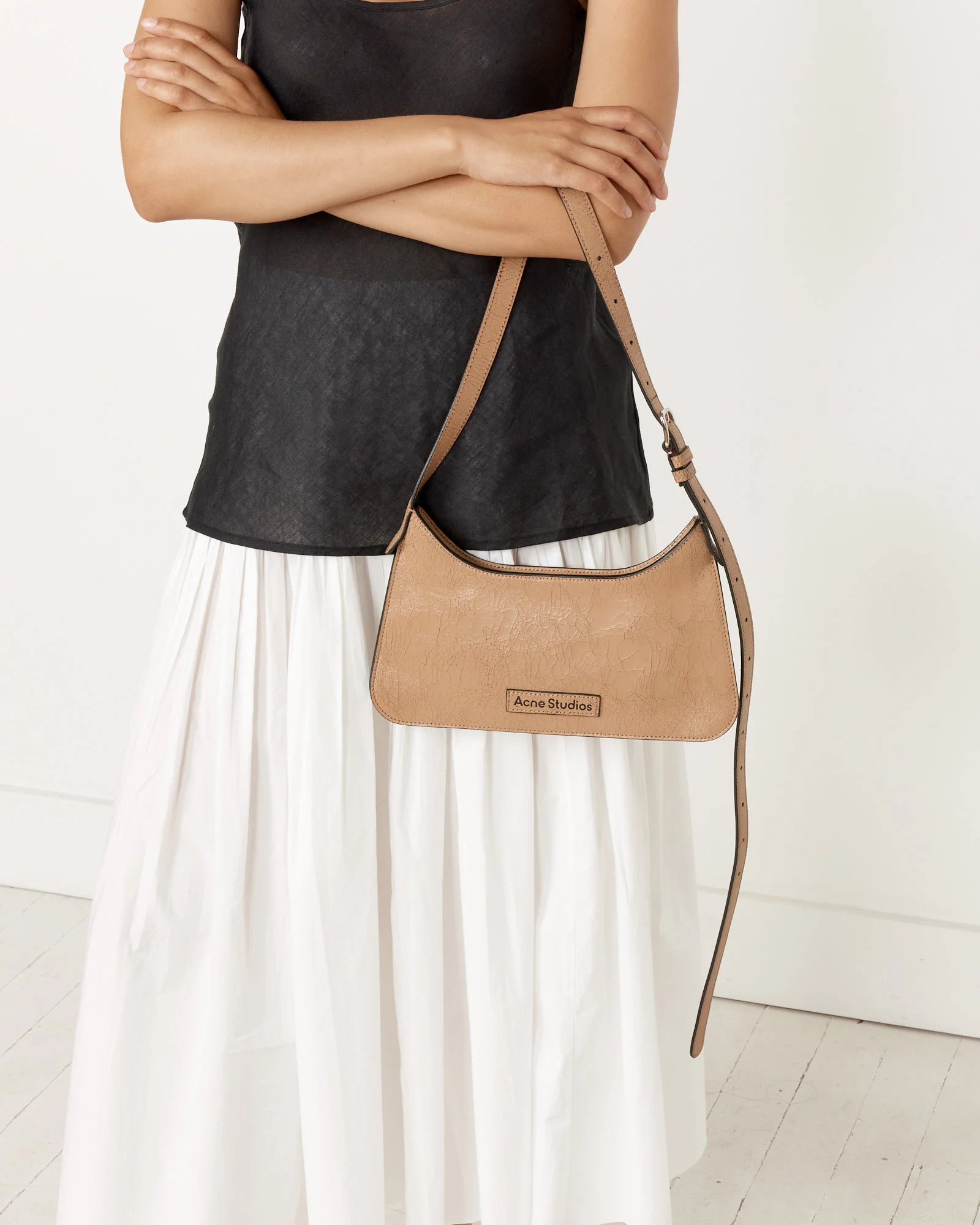 Platt Mini Shoulder Bag in Dark Beige - Image 6