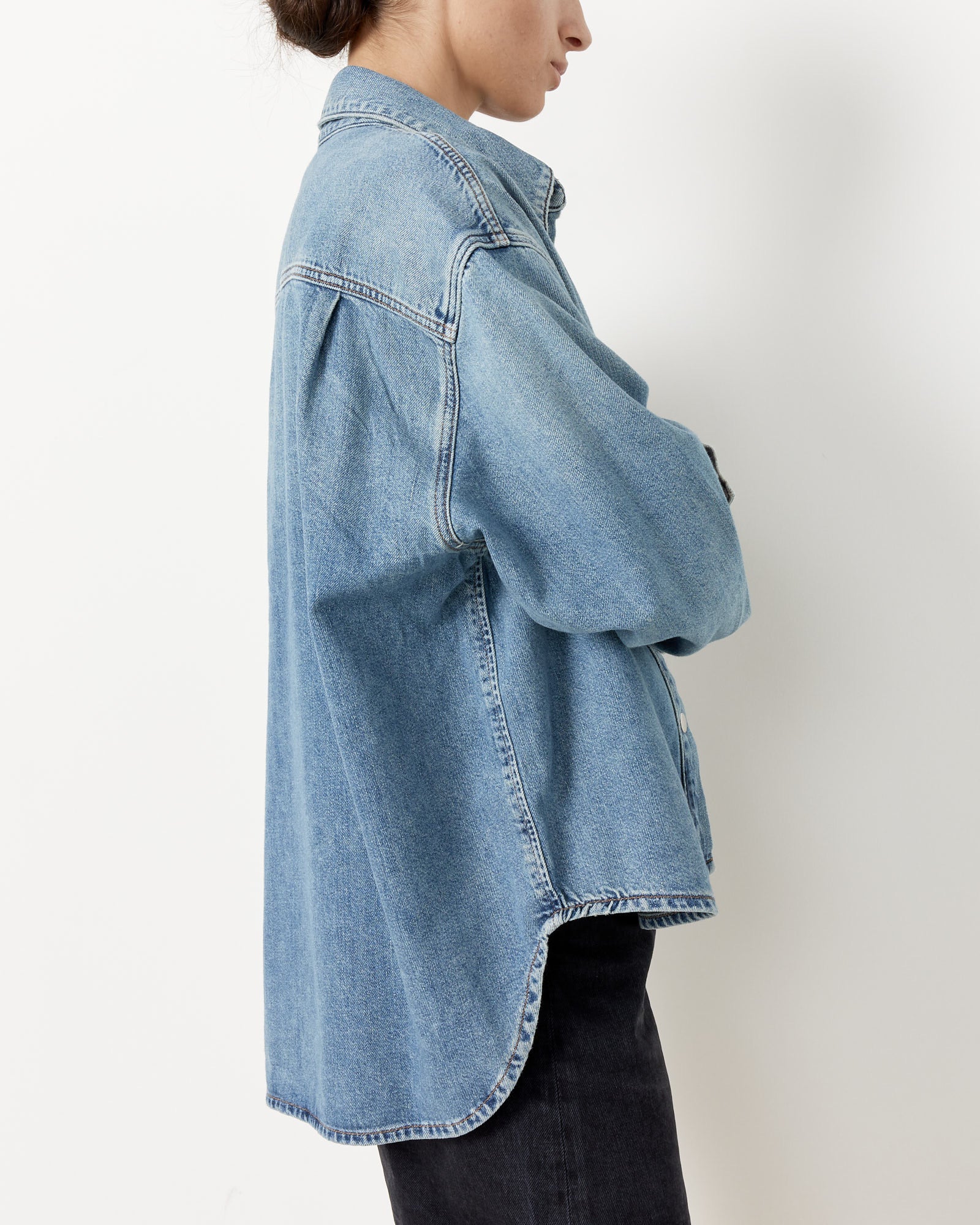 Aiden High Low Shirt in Shout - Image 5
