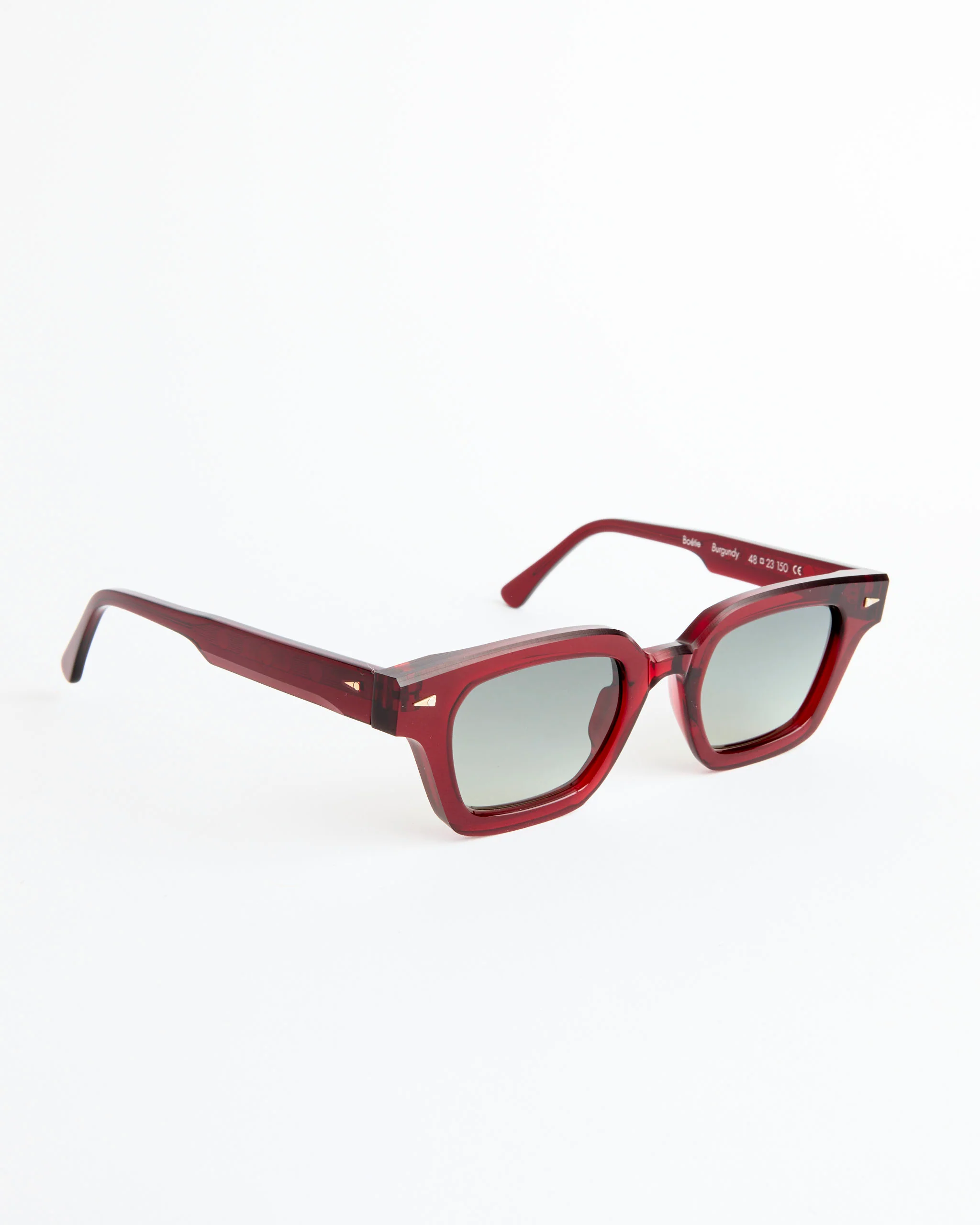 Boetie Limited Edition Sunglasses in Burgundy/Green Gradient - Image 2