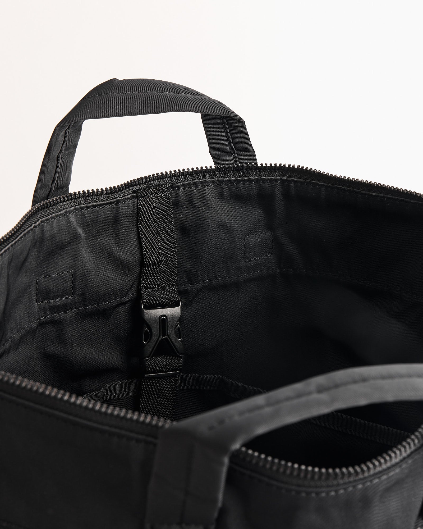Gabardine Helmet Bag in Black - Image 4
