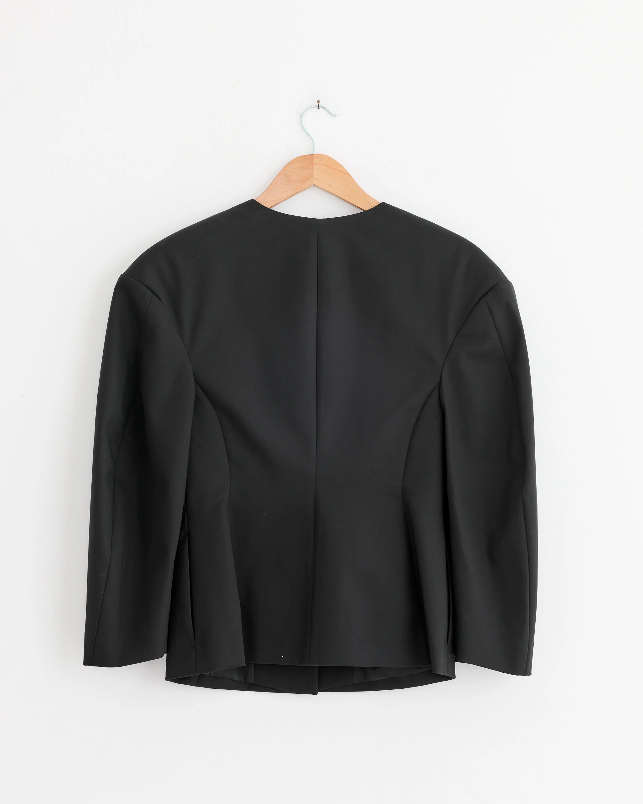 Curved Silhouette Jacket in Black - Image 3