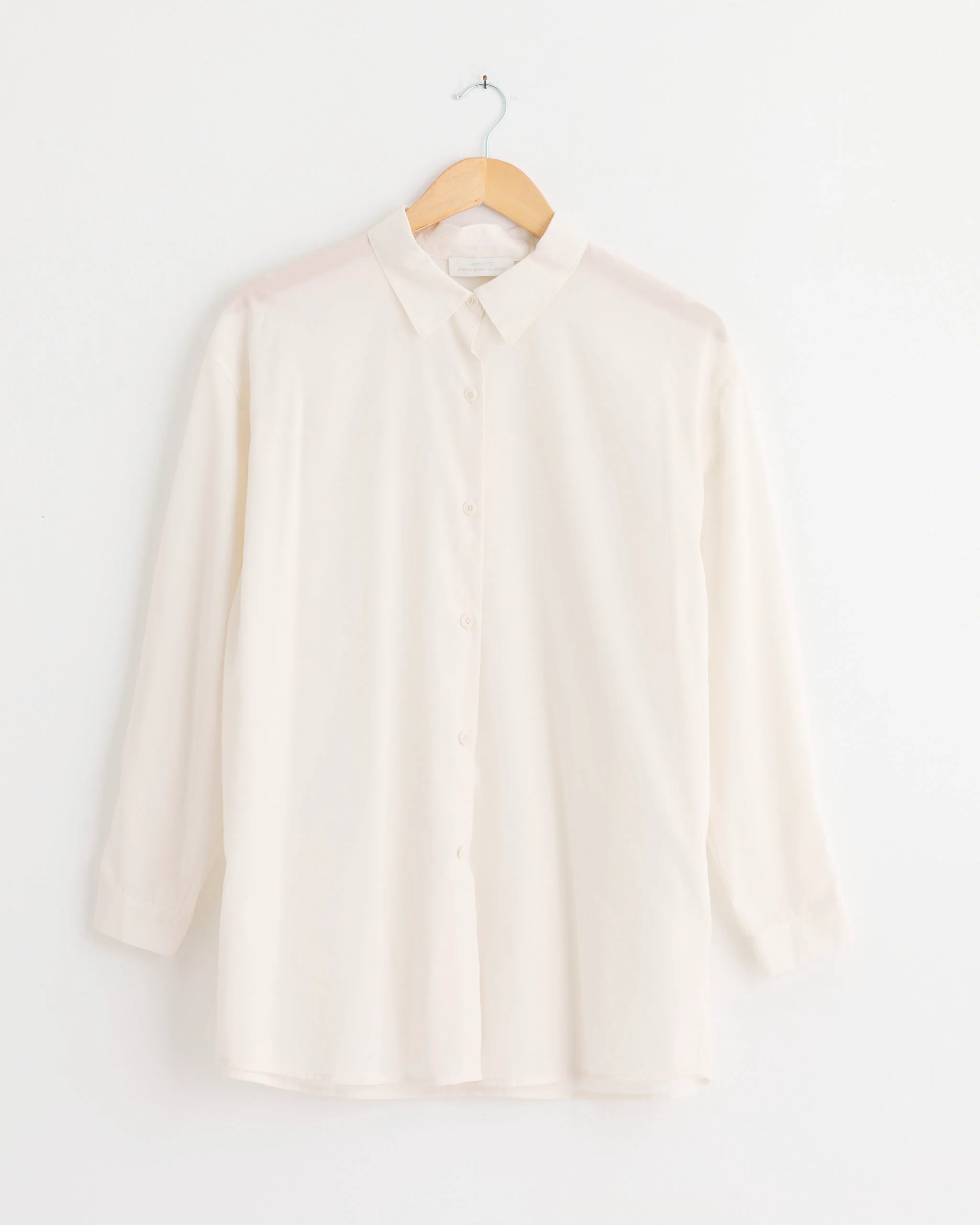 Sheer Cotton Classic Shirt in Ivory