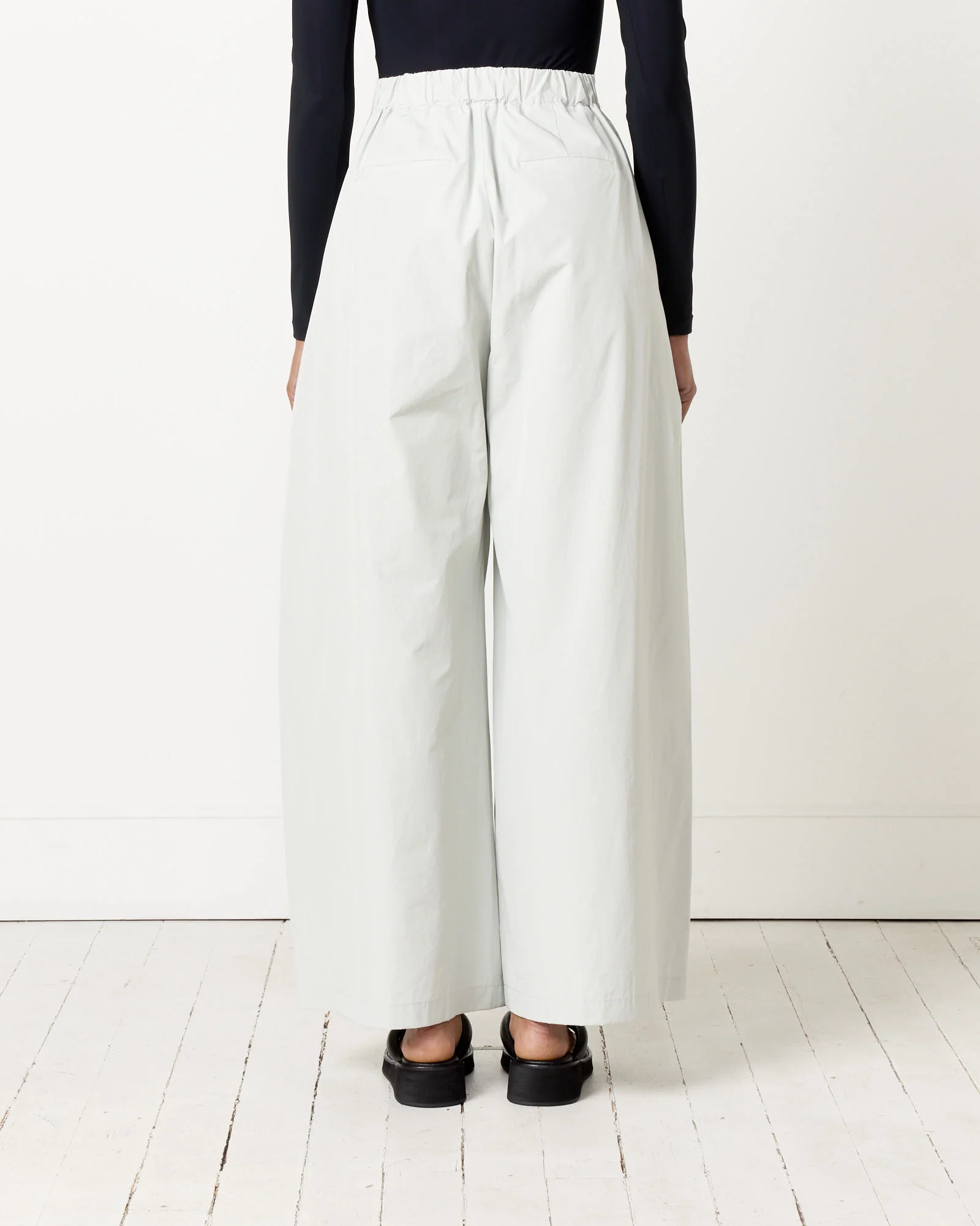 Shirring Banding Pant in Light Grey - Image 5