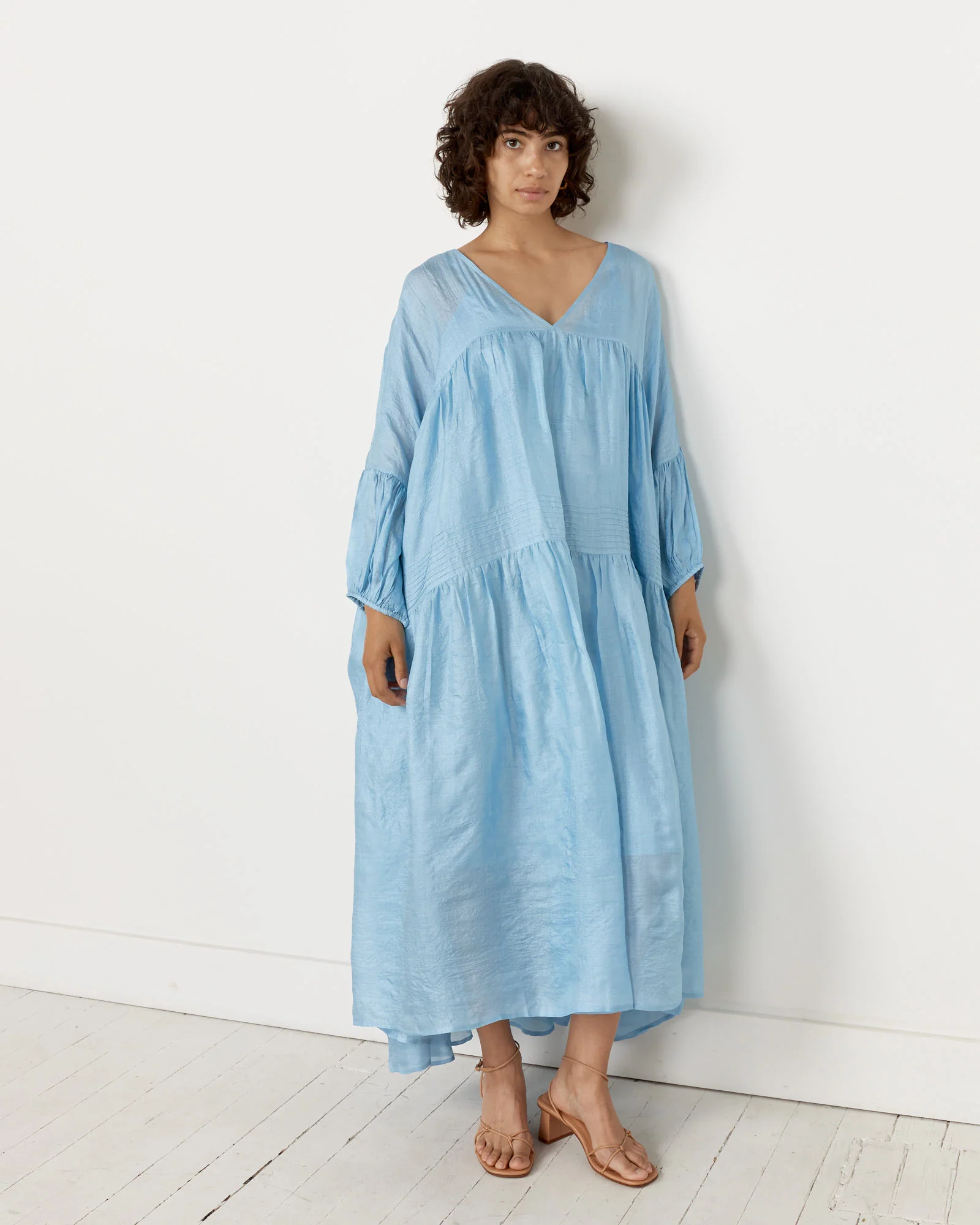 Airi Tussar Maxi Dress in Summer Storm - Image 2