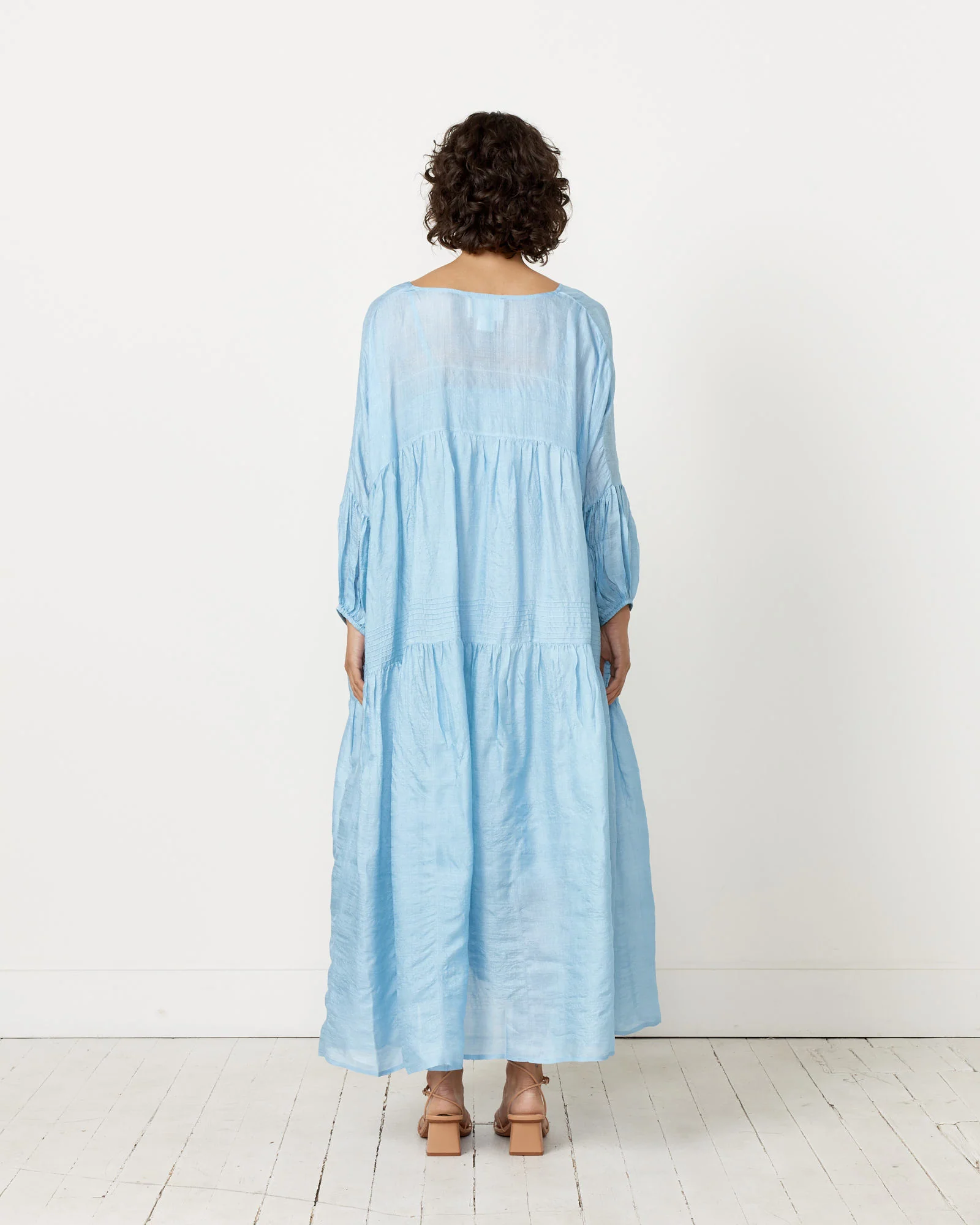 Airi Tussar Maxi Dress in Summer Storm - Image 4