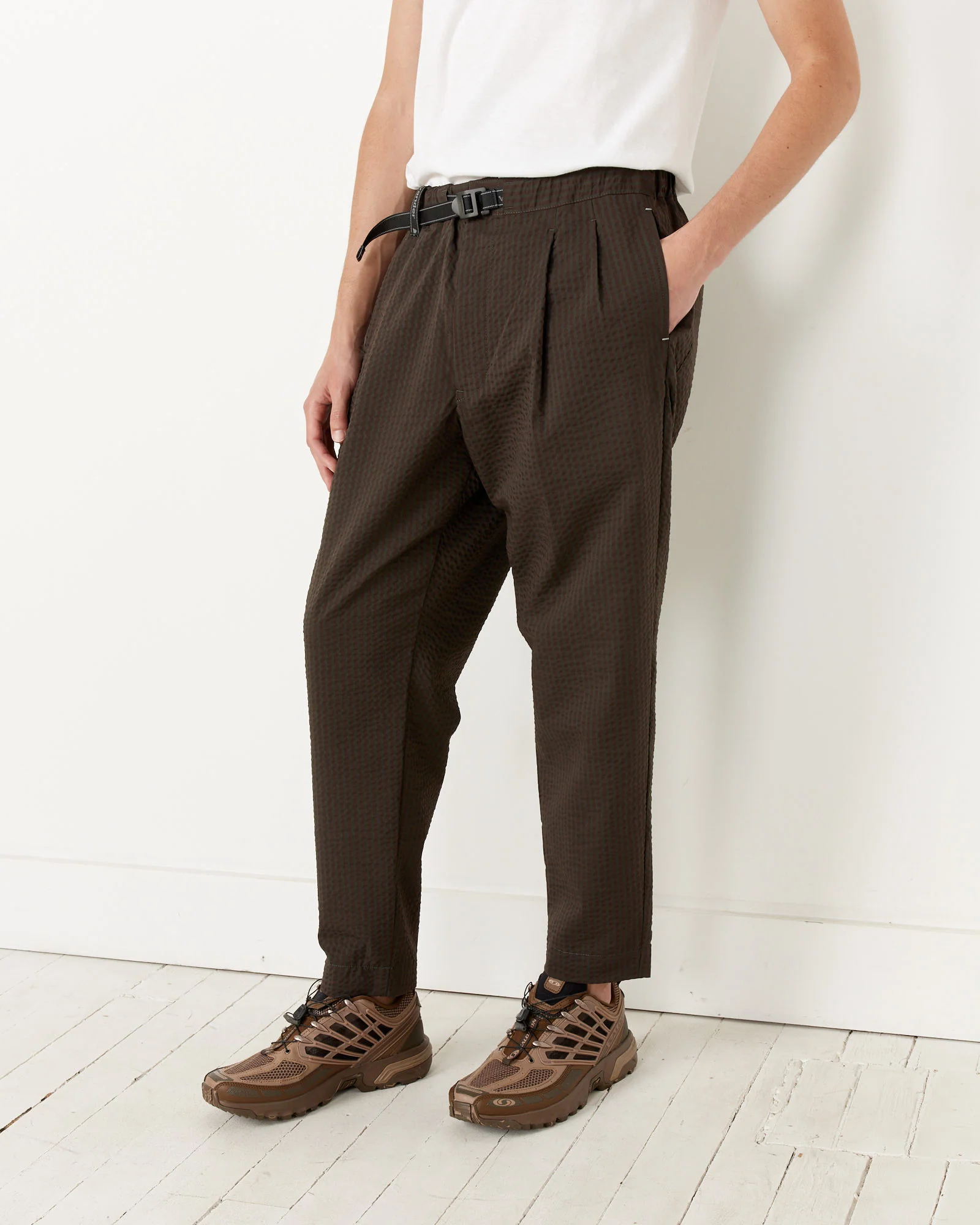 Dry Soft Seersucker Pants in Khaki - Image 3
