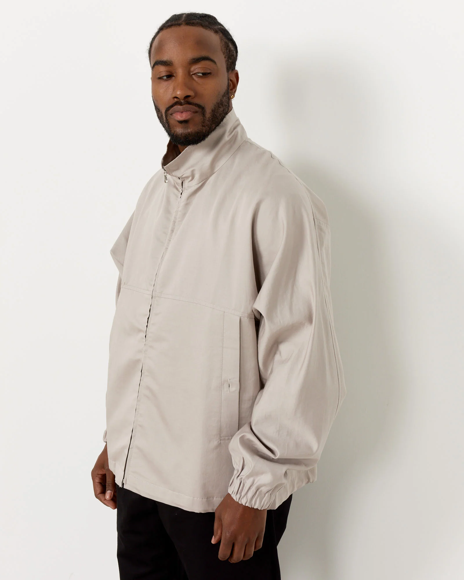 Opale Zip Jacket in Stone - Image 3