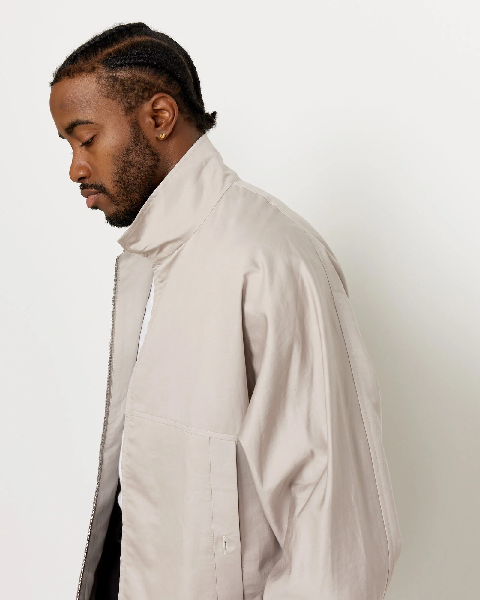Opale Zip Jacket in Stone - Image 5