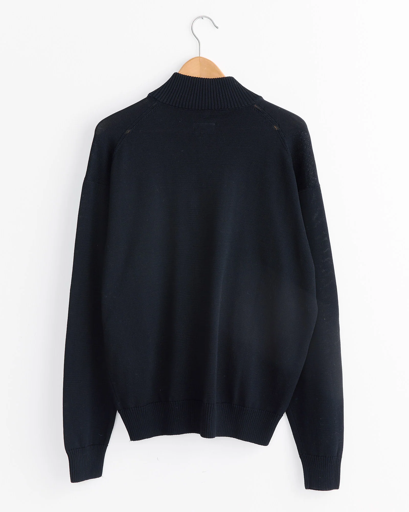 Zipped Cardigan in Black - Image 3