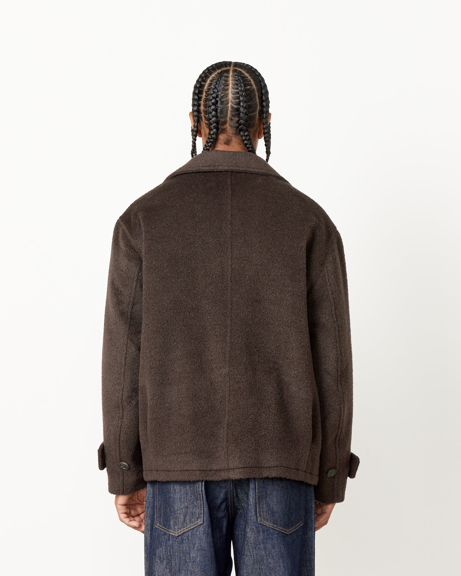 Brushed Mohair Jacquard Zip Blouson - Image 3