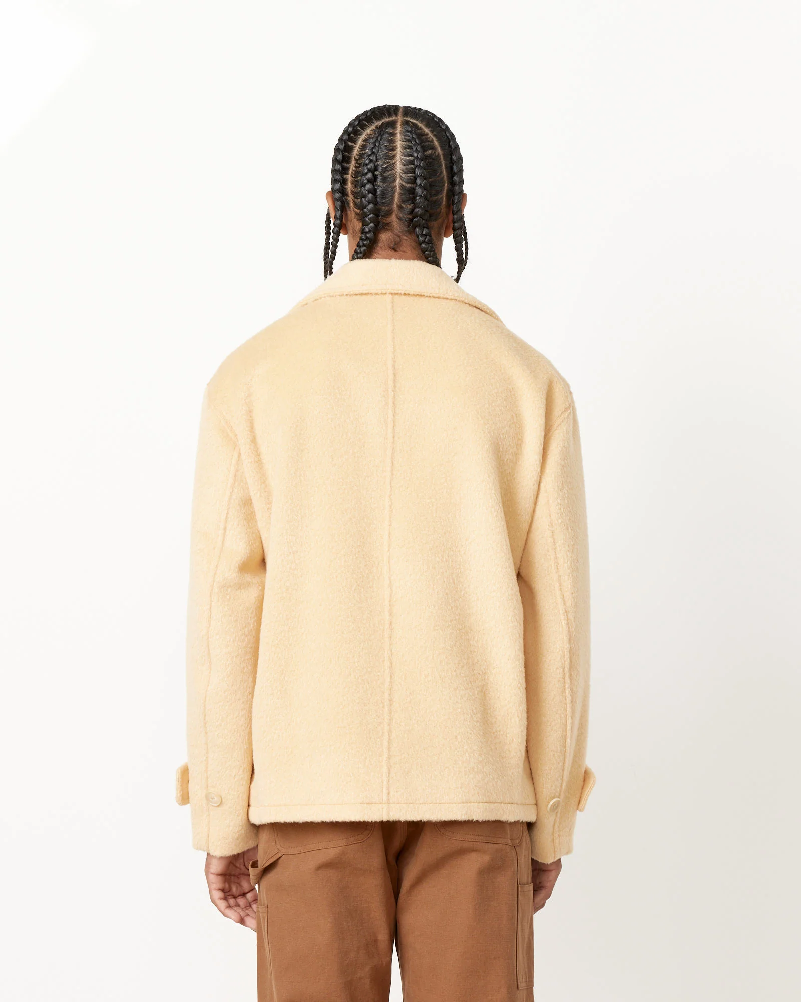 Brushed Mohair Jacquard Zip Blouson - Image 8