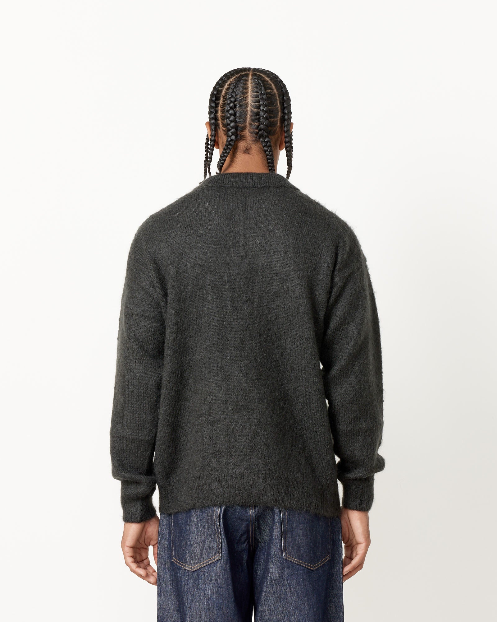 Brushed Mohair Knit Polo - Image 8