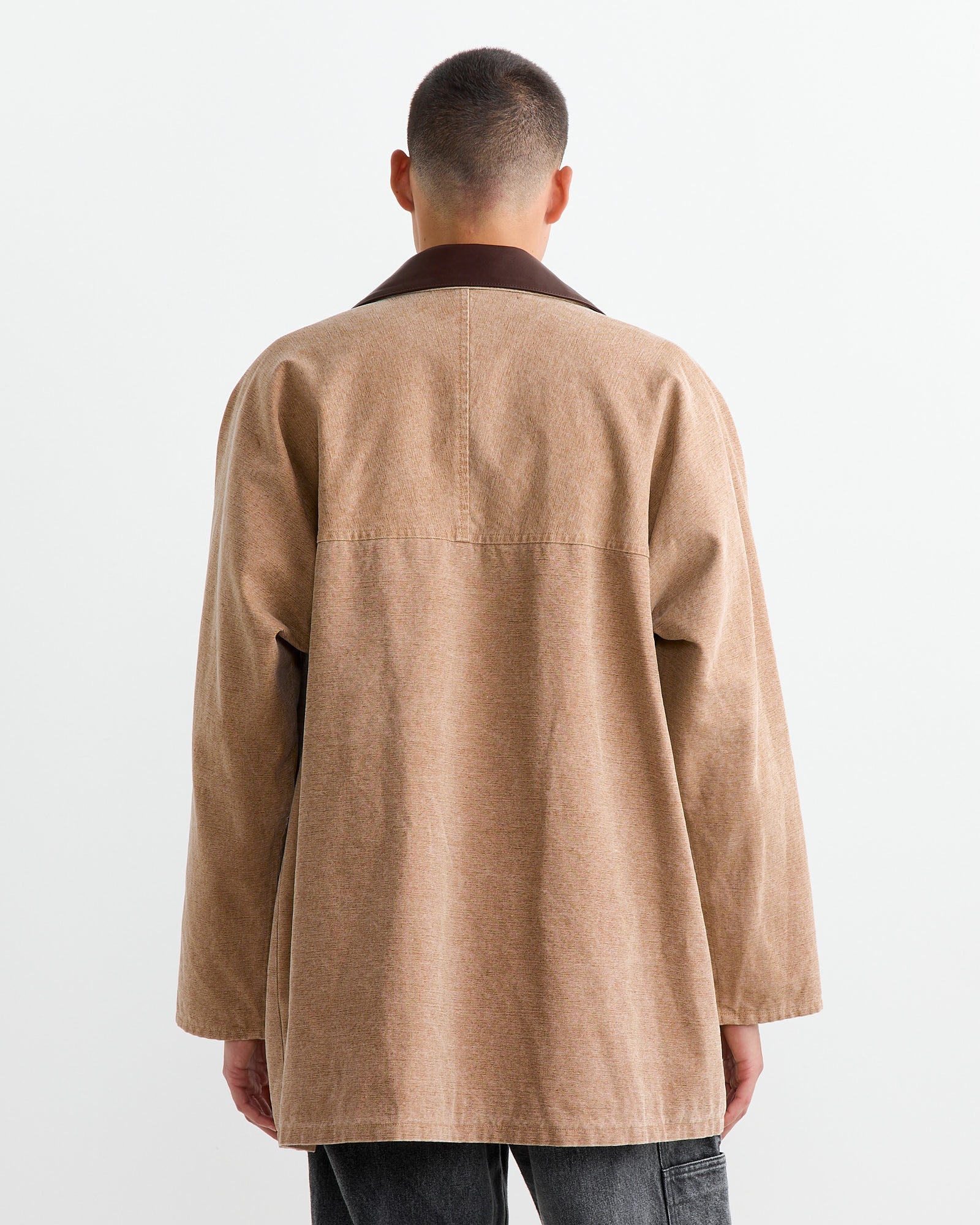 Canvas Hunting Blouson in Light Brown - Image 6