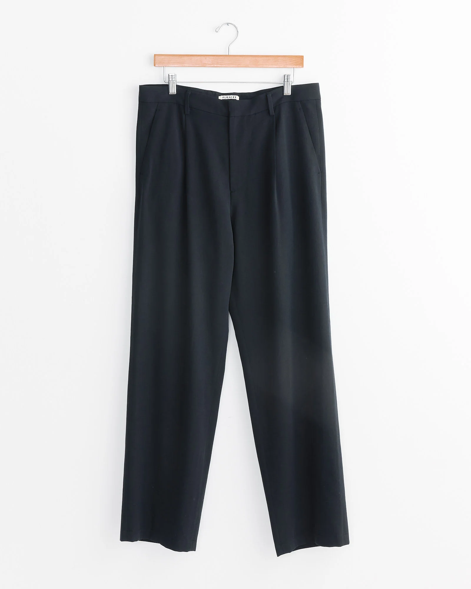 Cotton Wool Viyella Slack in Black