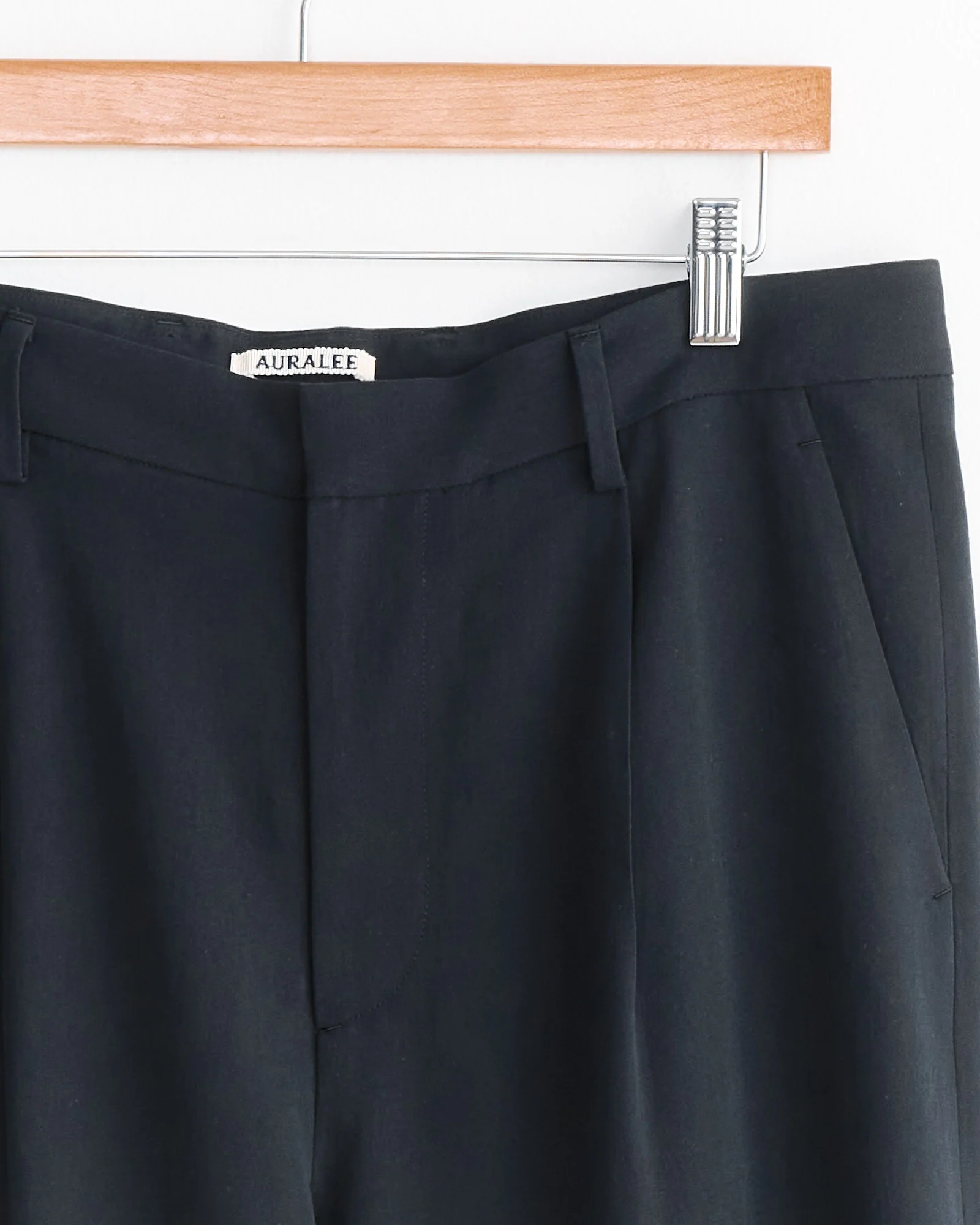 Cotton Wool Viyella Slack in Black - Image 2