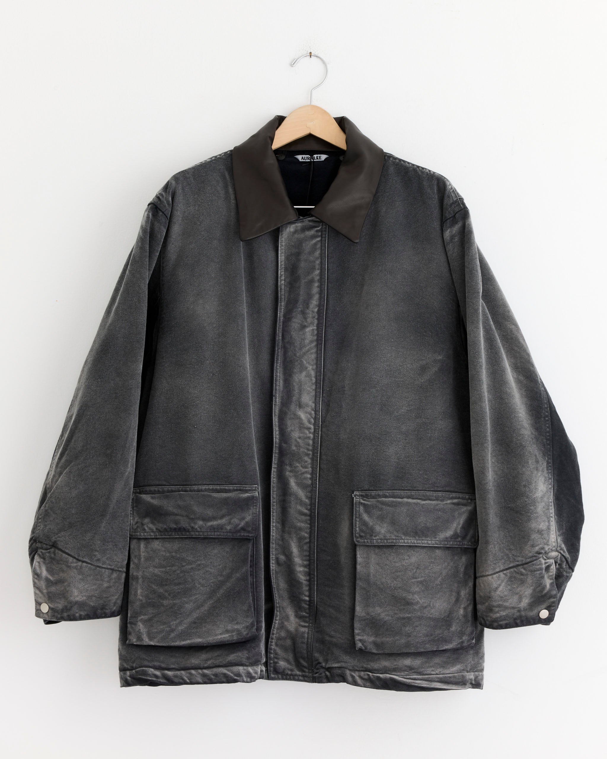 Dyed Duck Blouson in Faded Black