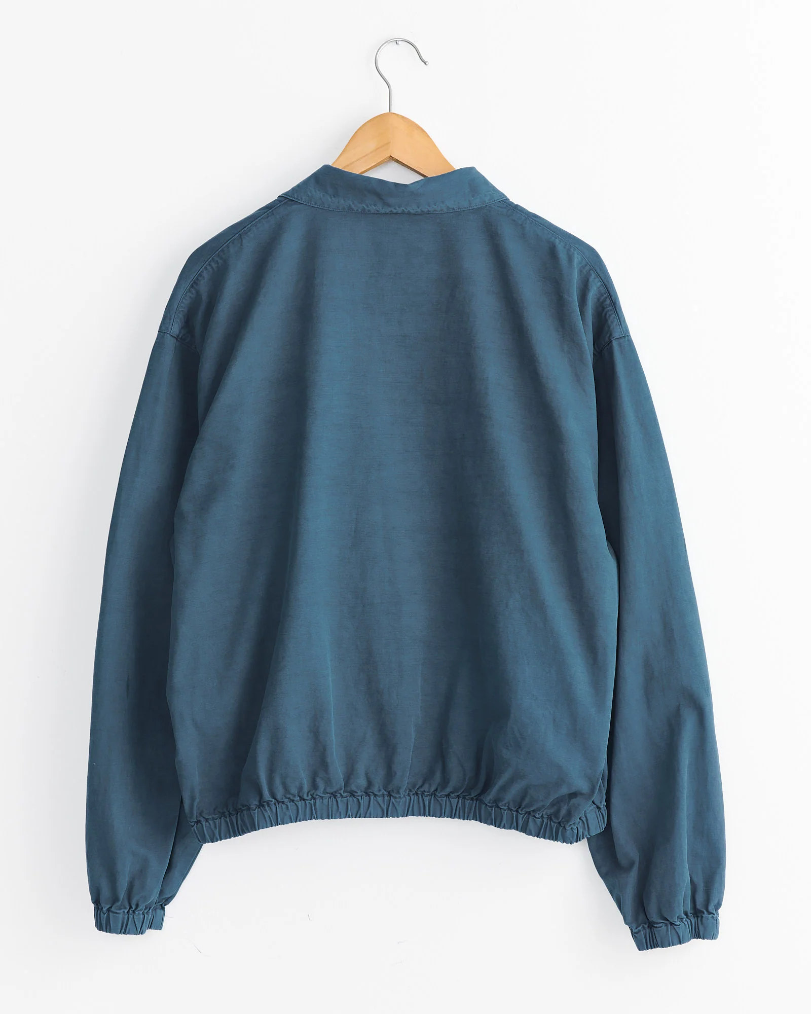 Dyed Finx Gabardine Swing Jacket in Navy - Image 3