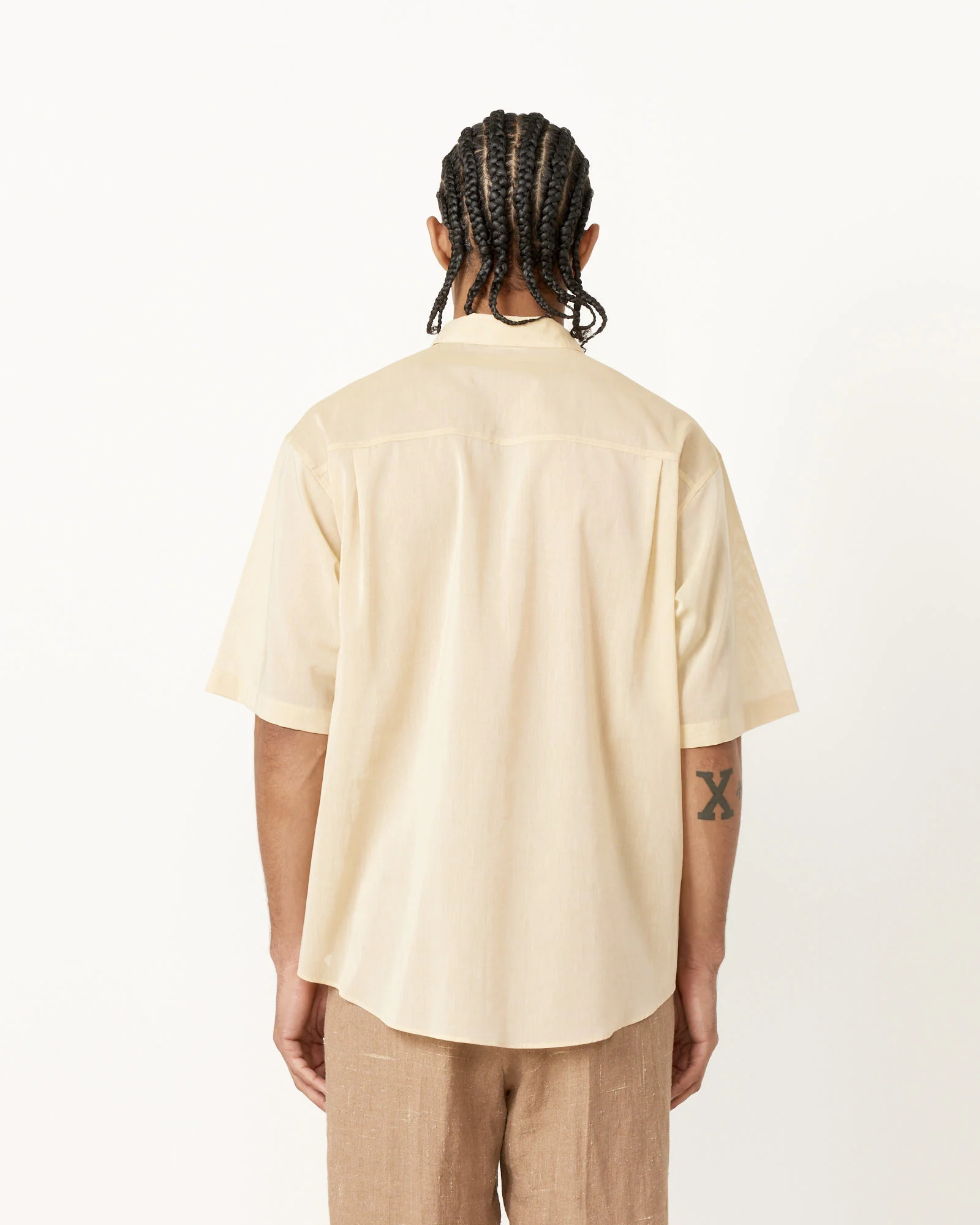 Finx Organdy Shirt in Light Yellow - Image 5