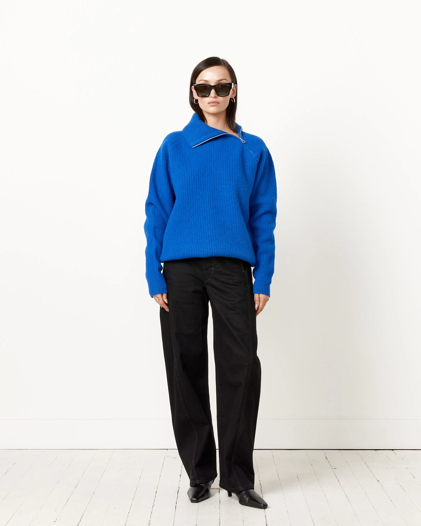 French Merino Zip Pullover - Image 2