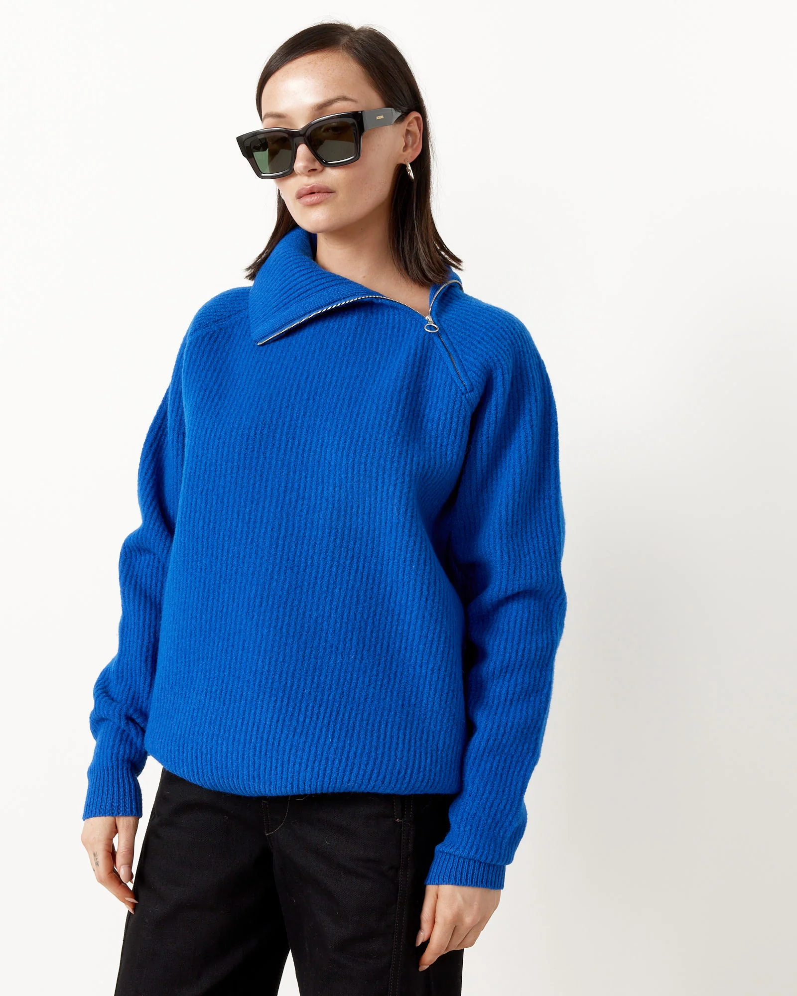 French Merino Zip Pullover - Image 4