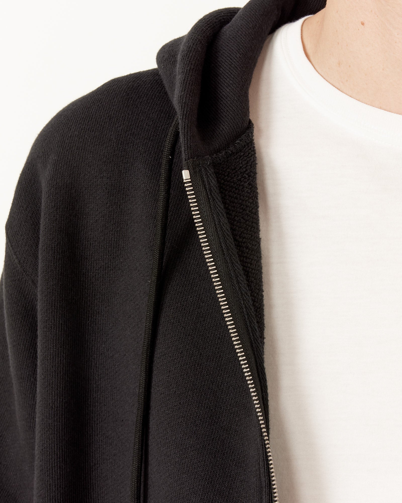 Heavy BD Sweat Zip Parka in Black - Image 5