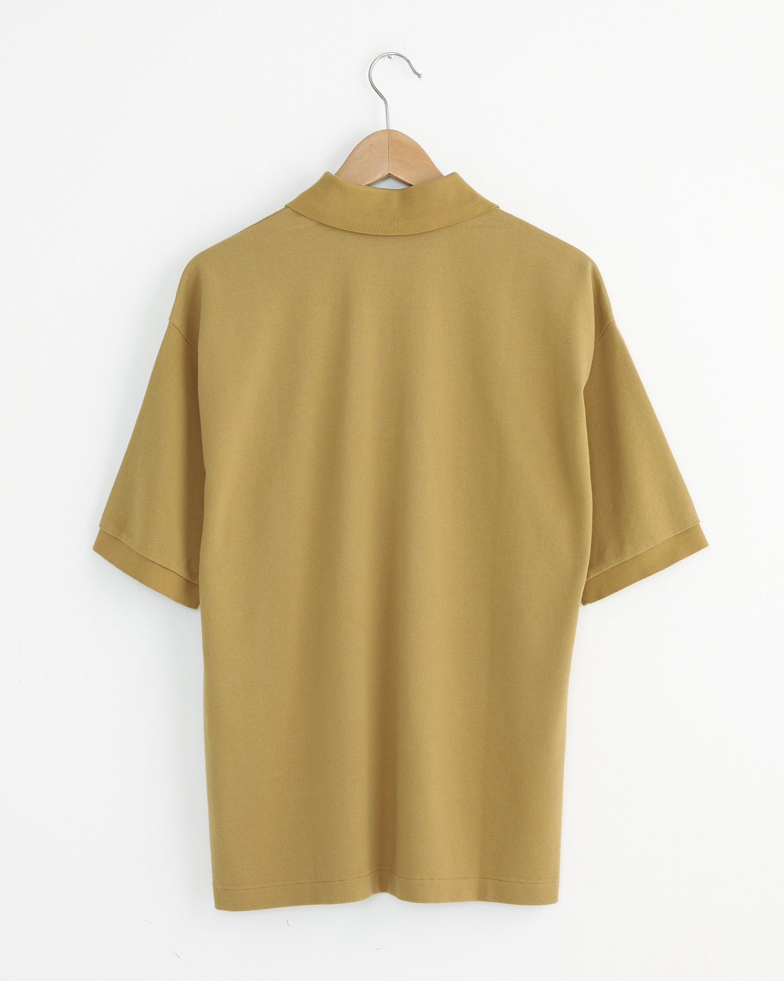 Pima Cotton Heavy Pique Polo in Khaki Beige - Image 3
