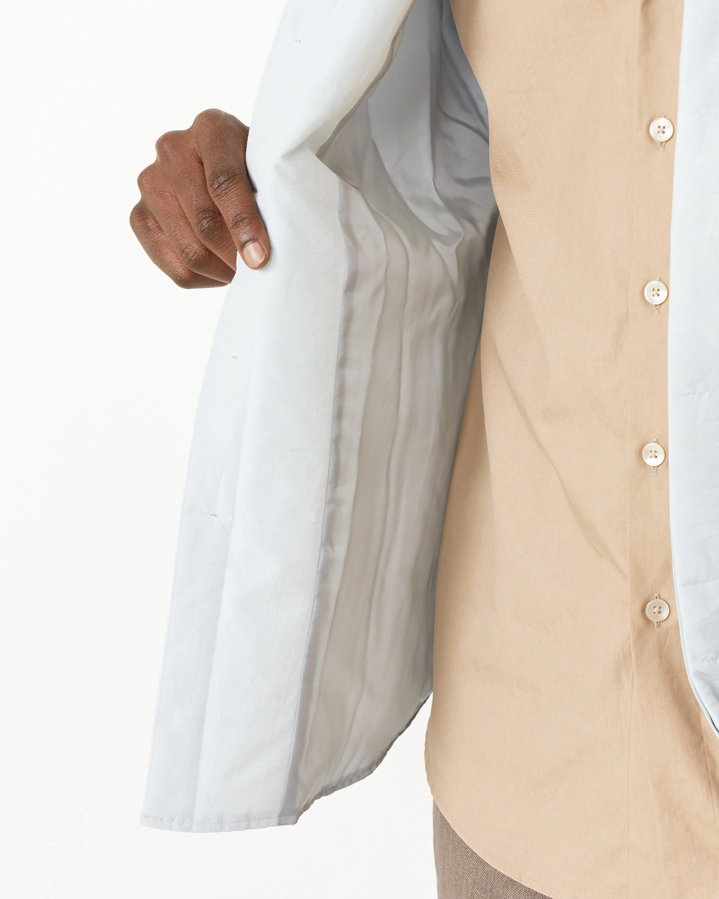 Quilted Silk Cotton Shirt - Image 10