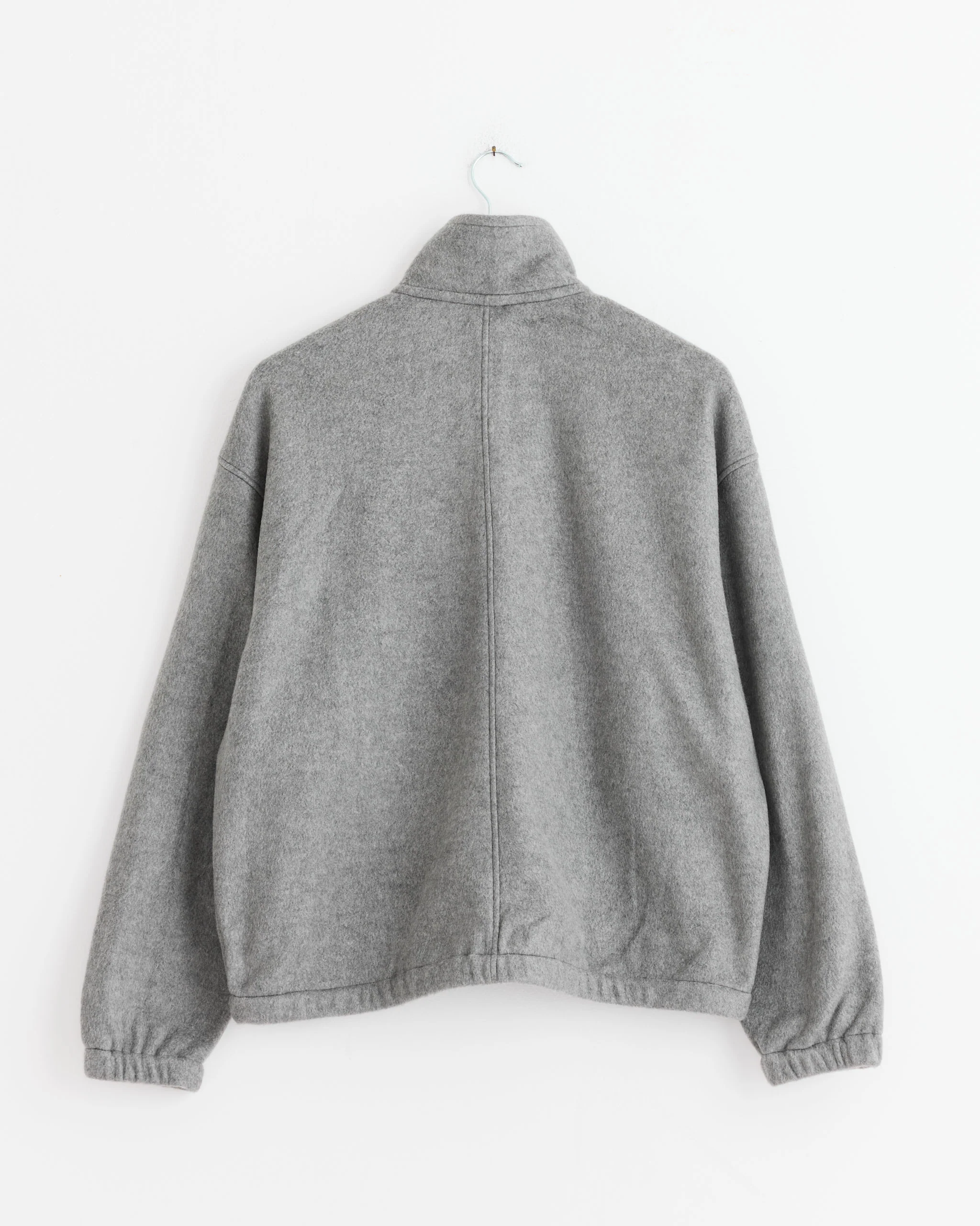 Silk Comfort Half Zip Pullover in Top Grey - Image 3