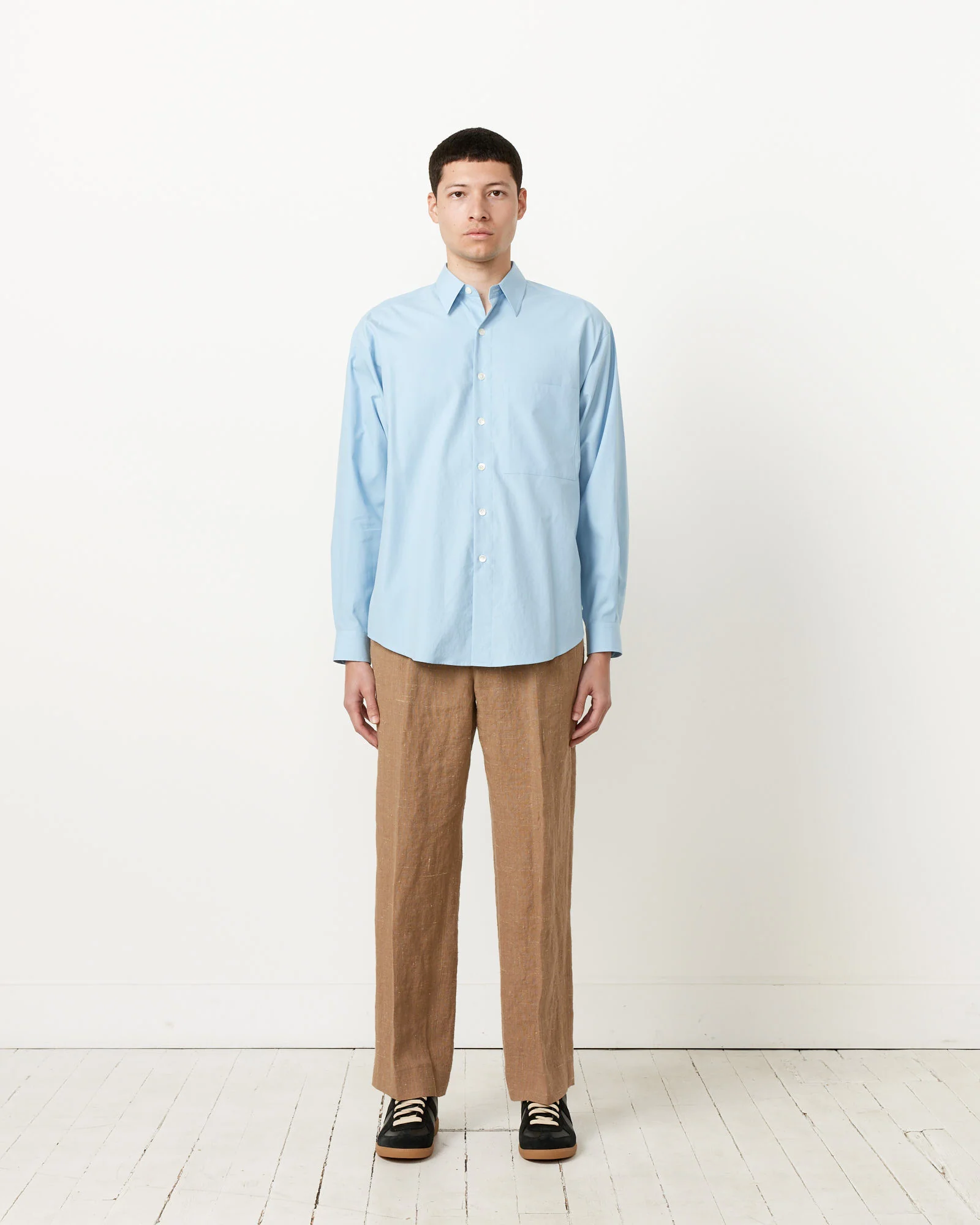 Washed Finx Twill Big Shirt in Sax Blue - Image 2