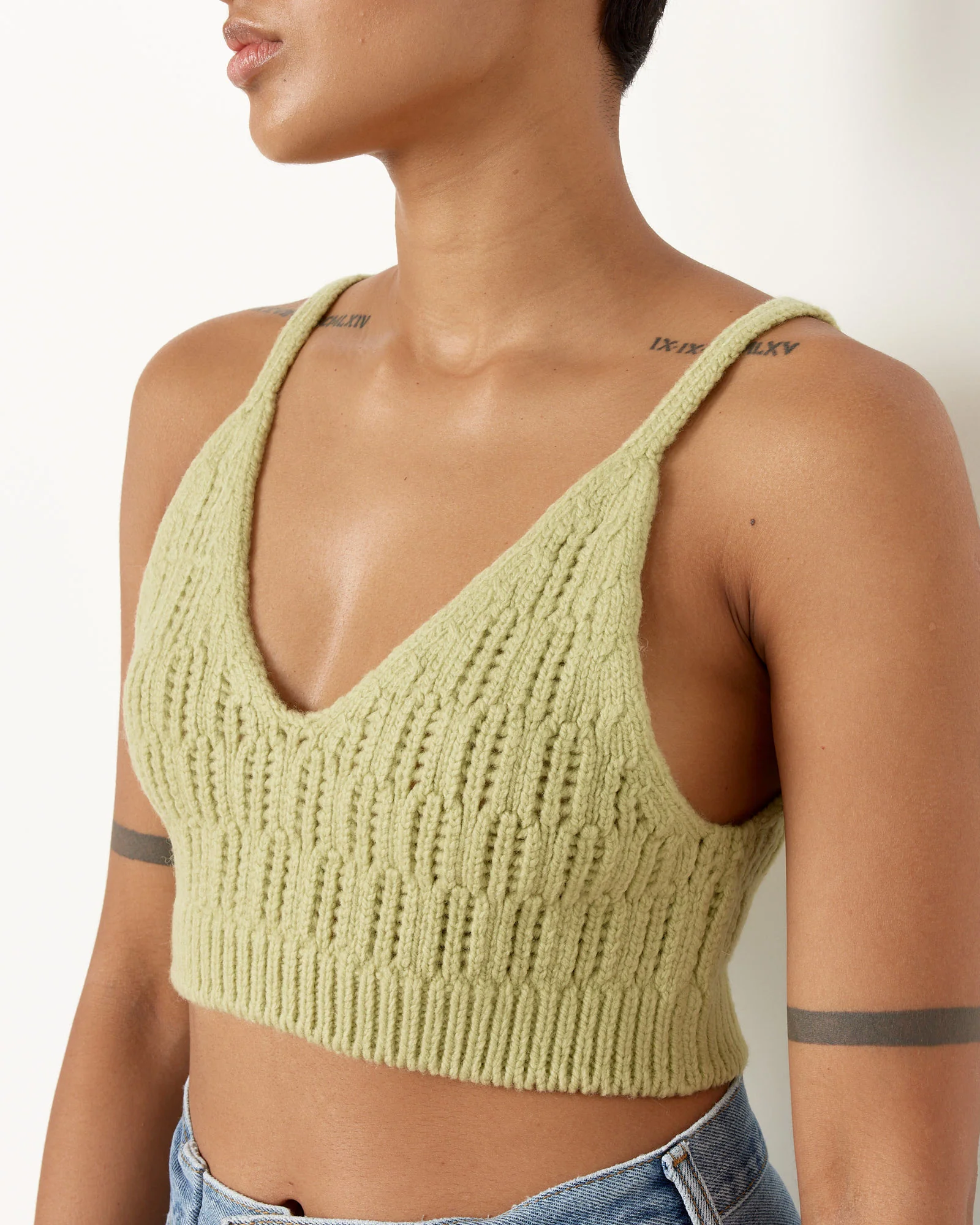Wool Rib Knit Camisole - Image 4