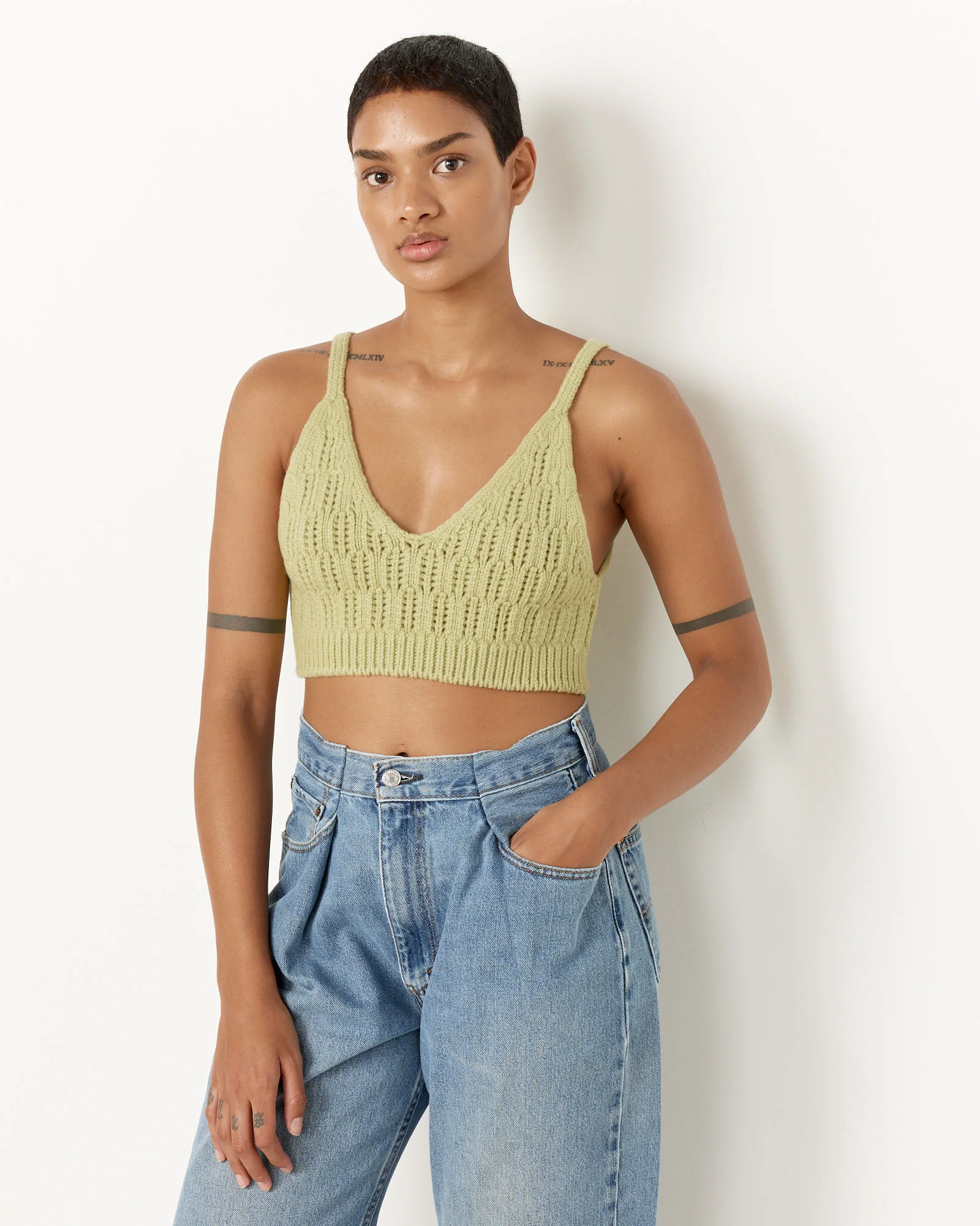 Wool Rib Knit Camisole - Image 5