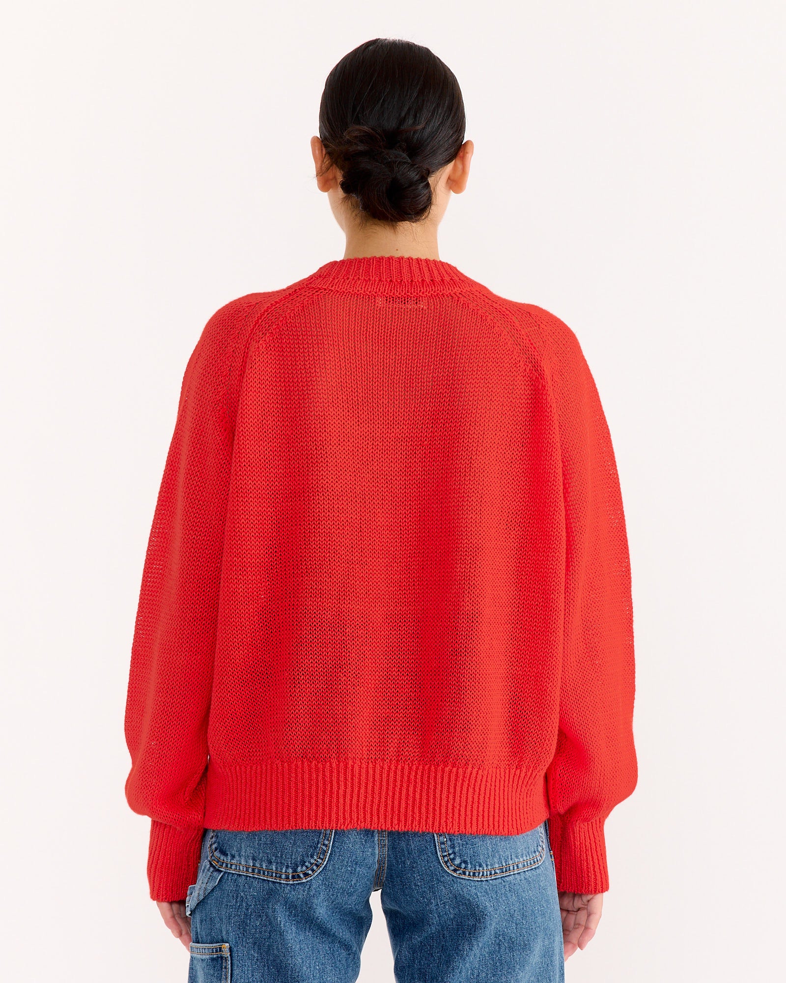 Lind Knit Crew in Geranium - Image 3