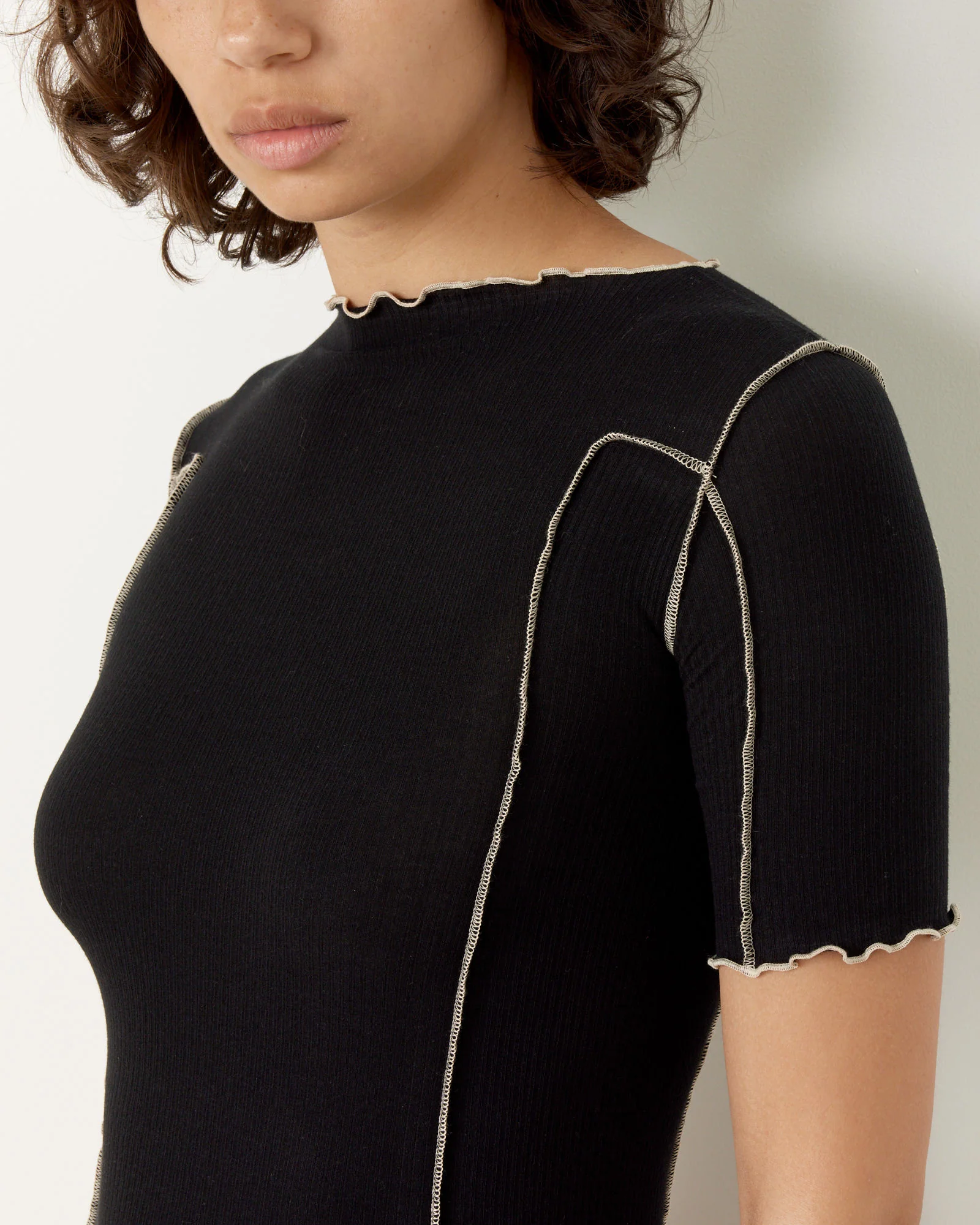 Omato 3/4 Tee in Black - Image 3