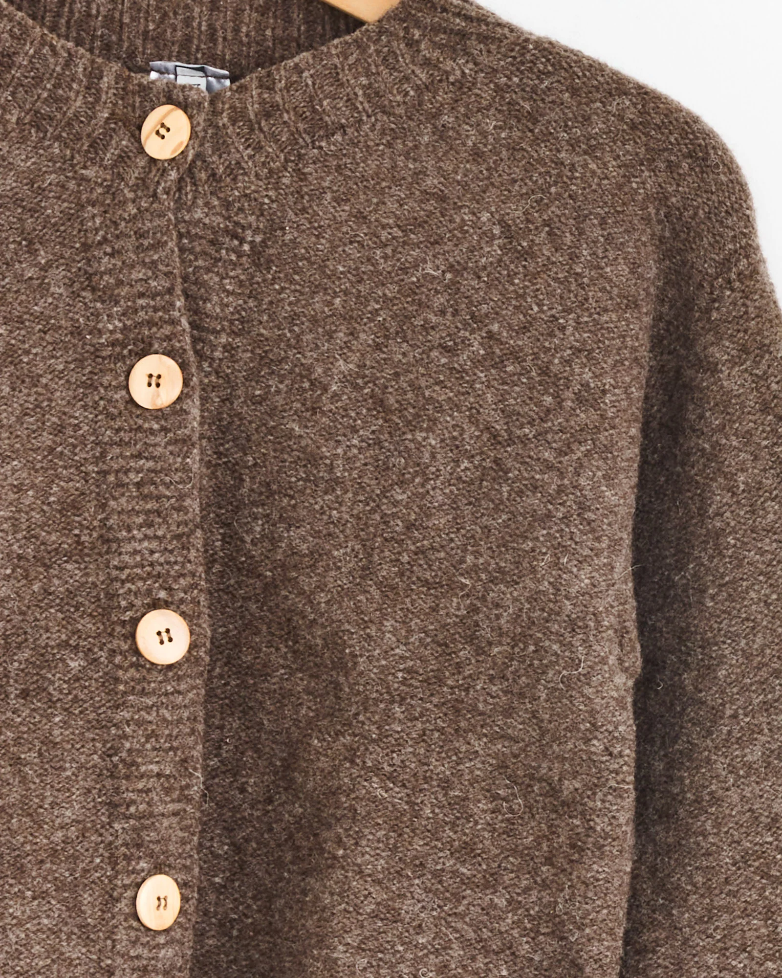 Tier Cardigan in Burel Brown - Image 2