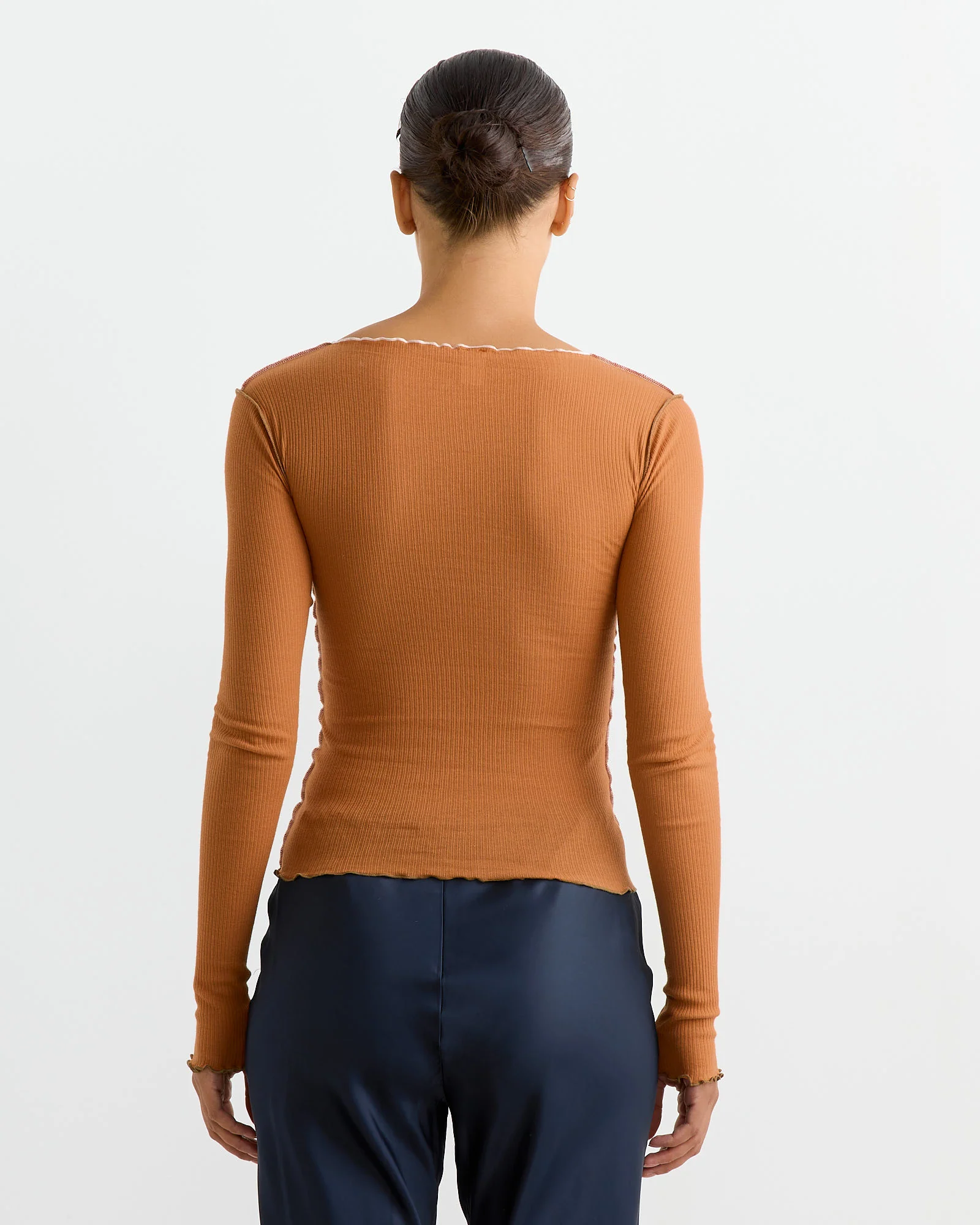 Vein Top in Dre Orange - Image 5