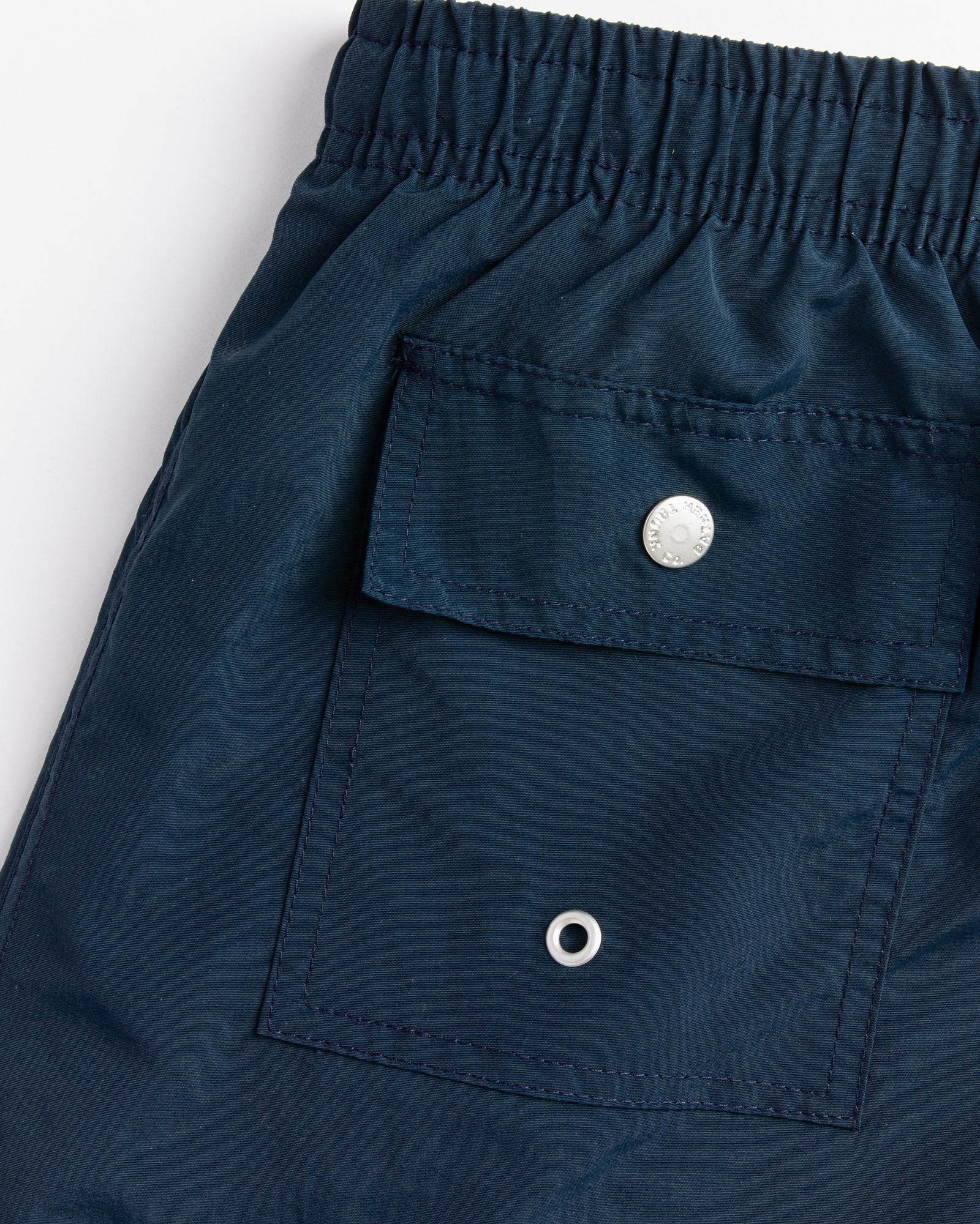 Solid Swim Trunk in Navy - Image 3