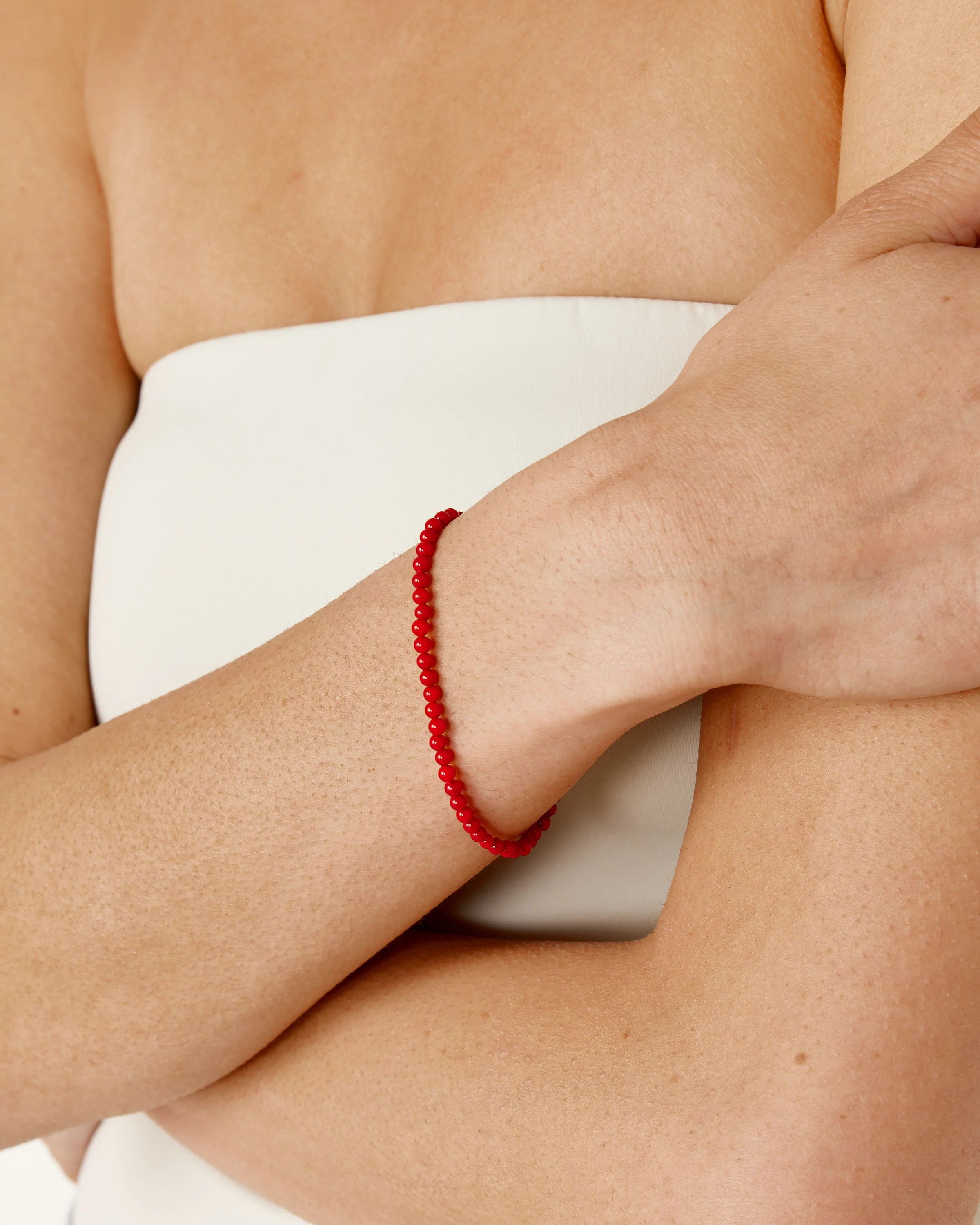 Bamboo Coral Bracelet in Red - Image 5