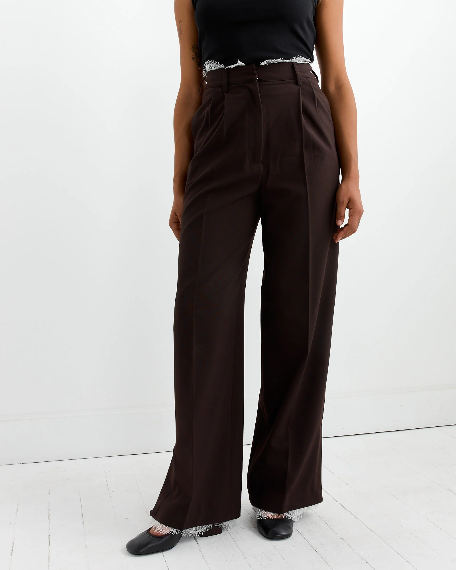Celeste Lace Trouser in Umber - Image 5