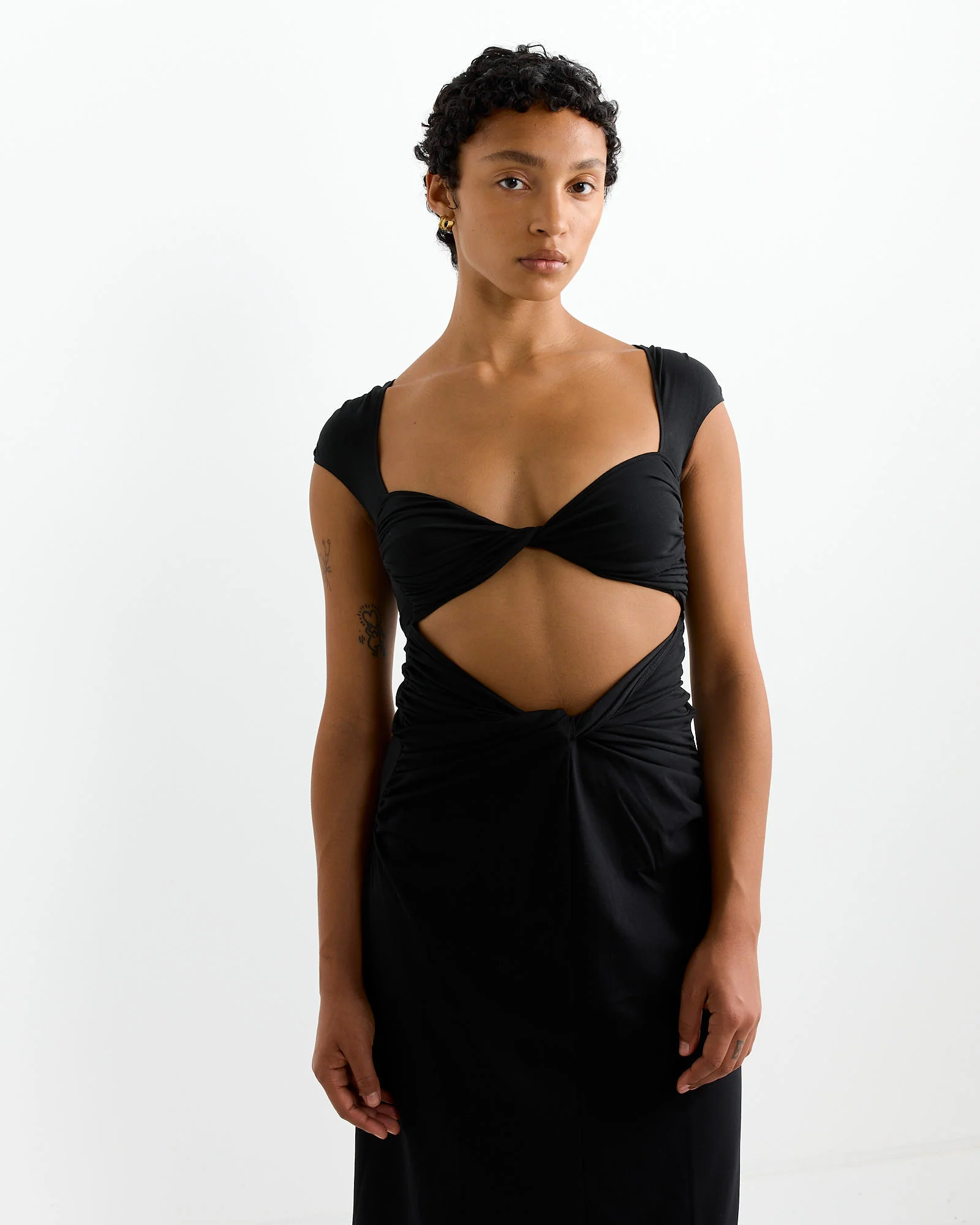 Verne Dress in Black - Image 3