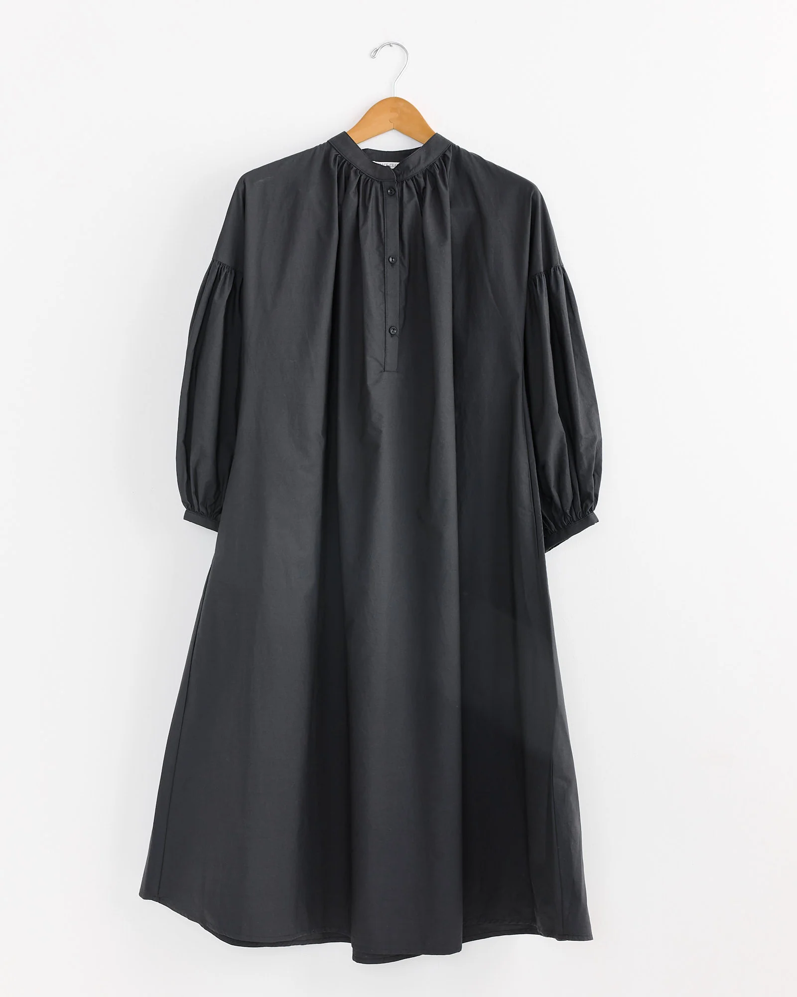 Balloon Sleeve Dress in Black