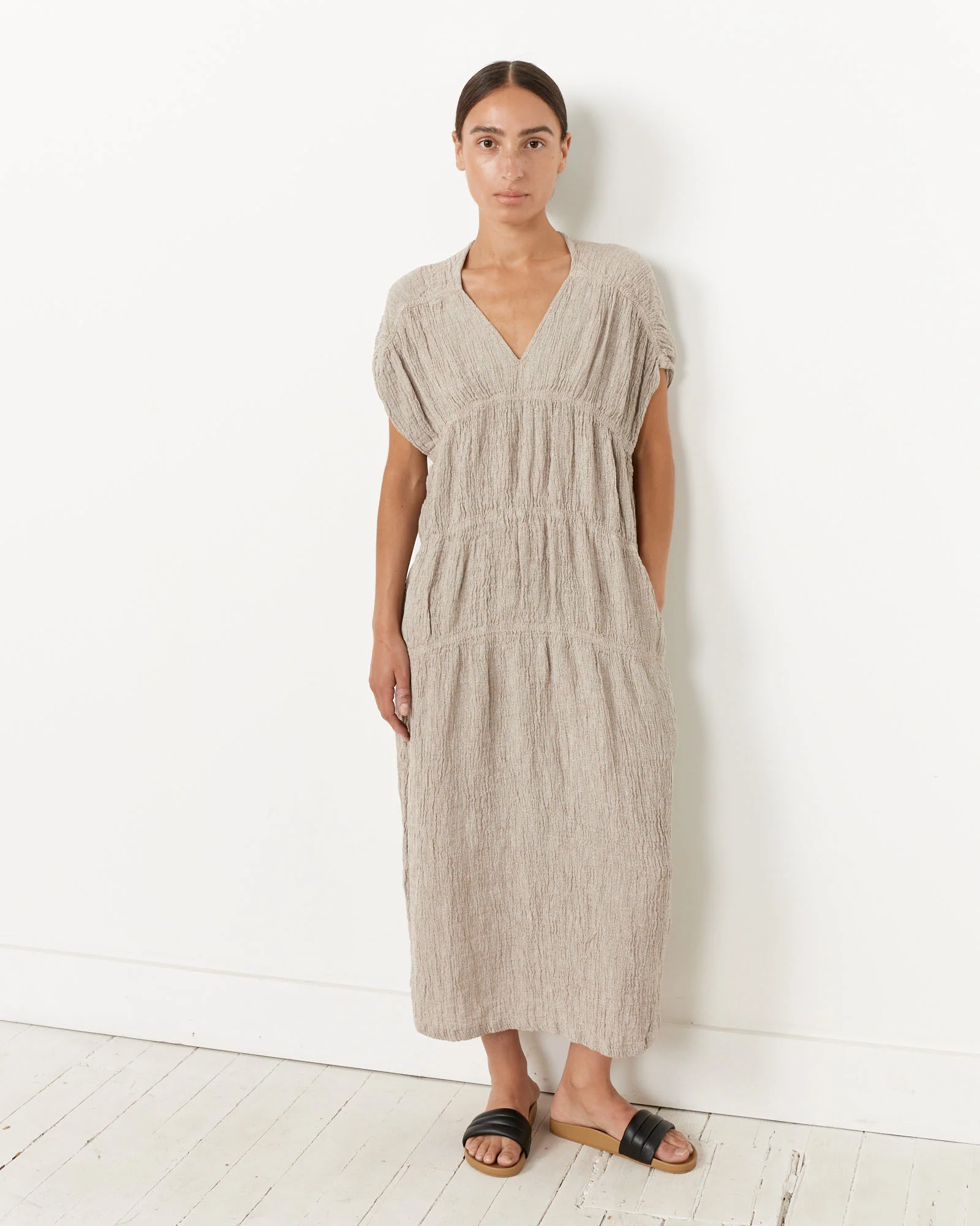 Gem Neck Dress in Ash - Image 2