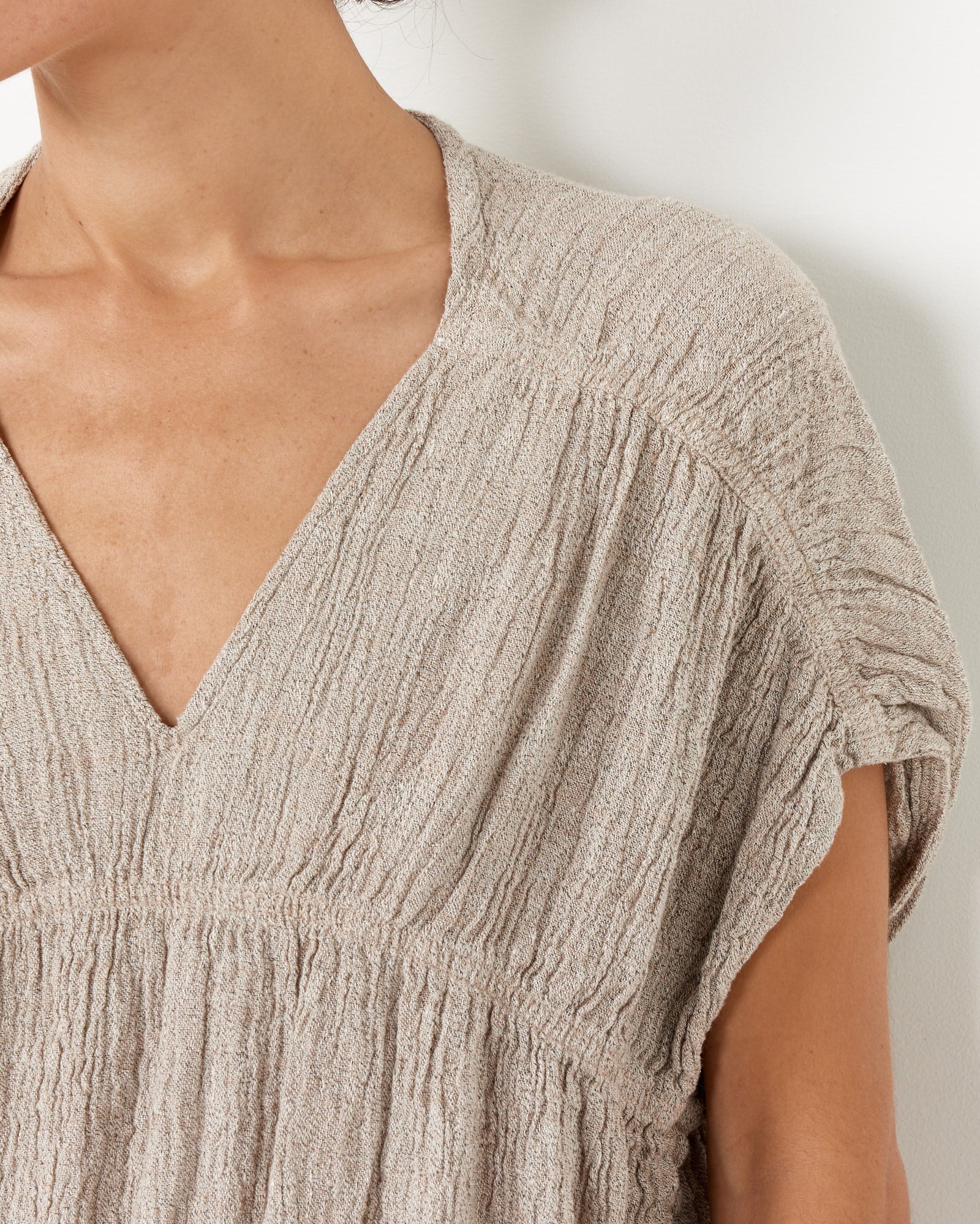 Gem Neck Dress in Ash - Image 3