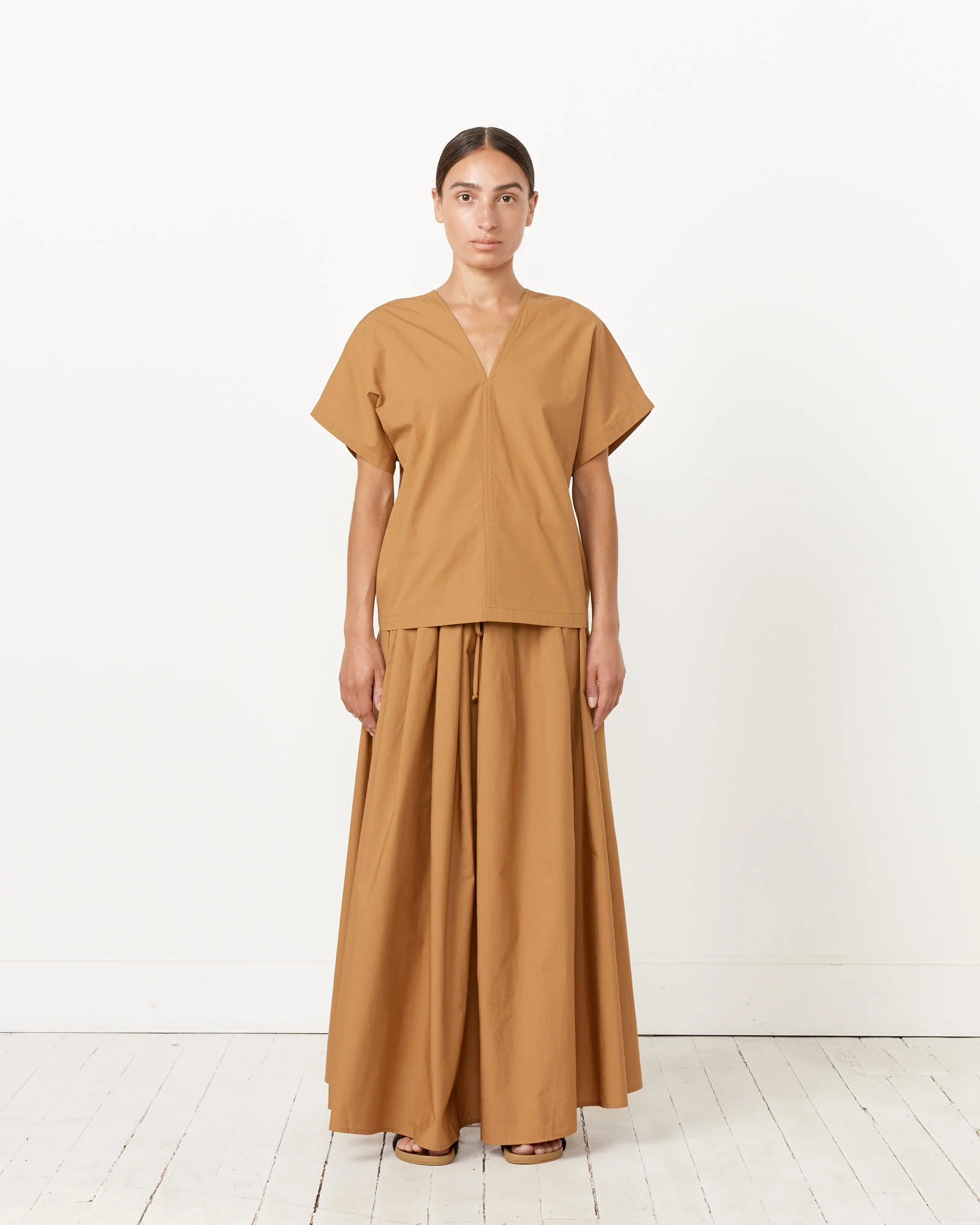 Parachute Skirt in Camel - Image 2
