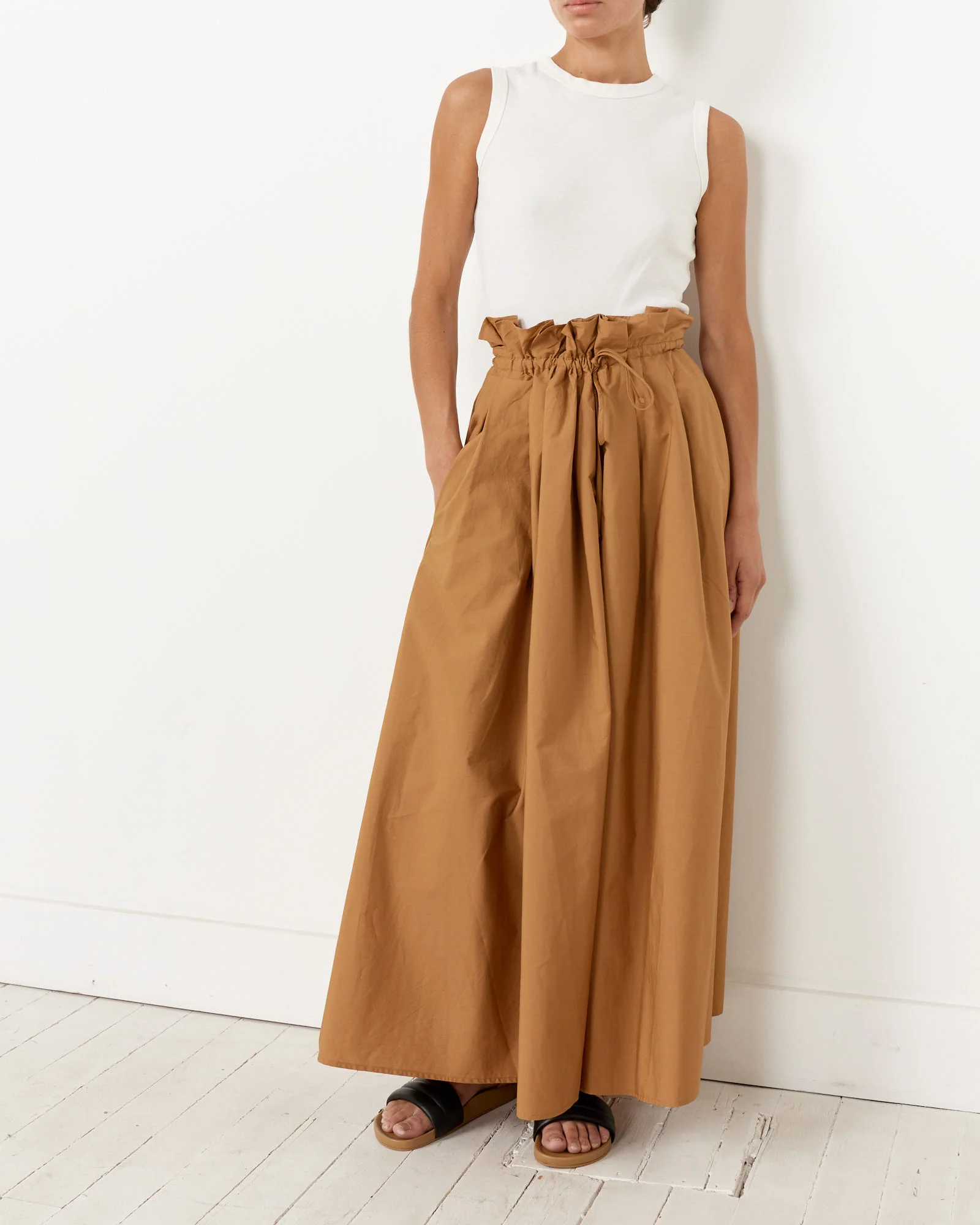 Parachute Skirt in Camel - Image 3