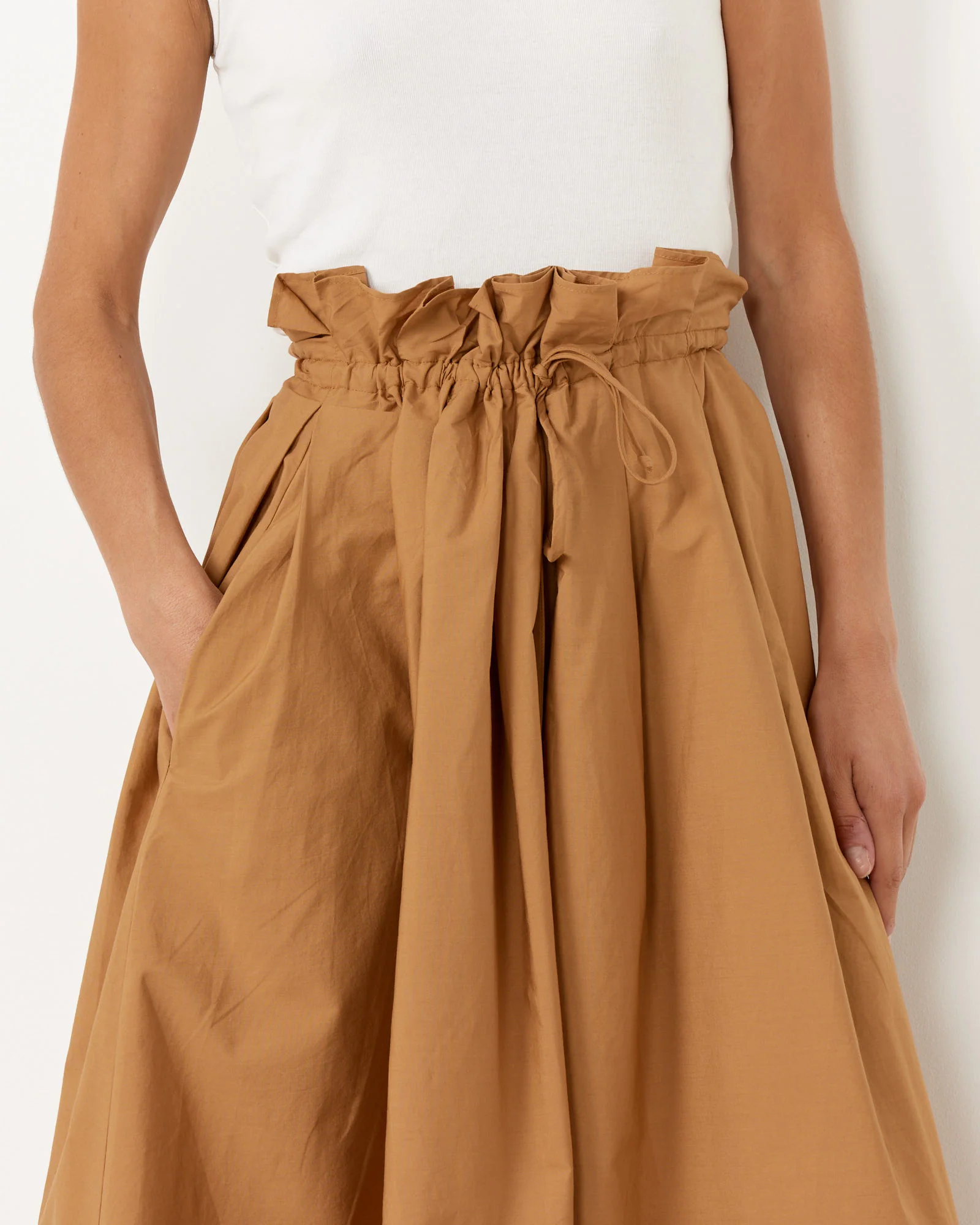 Parachute Skirt in Camel - Image 4