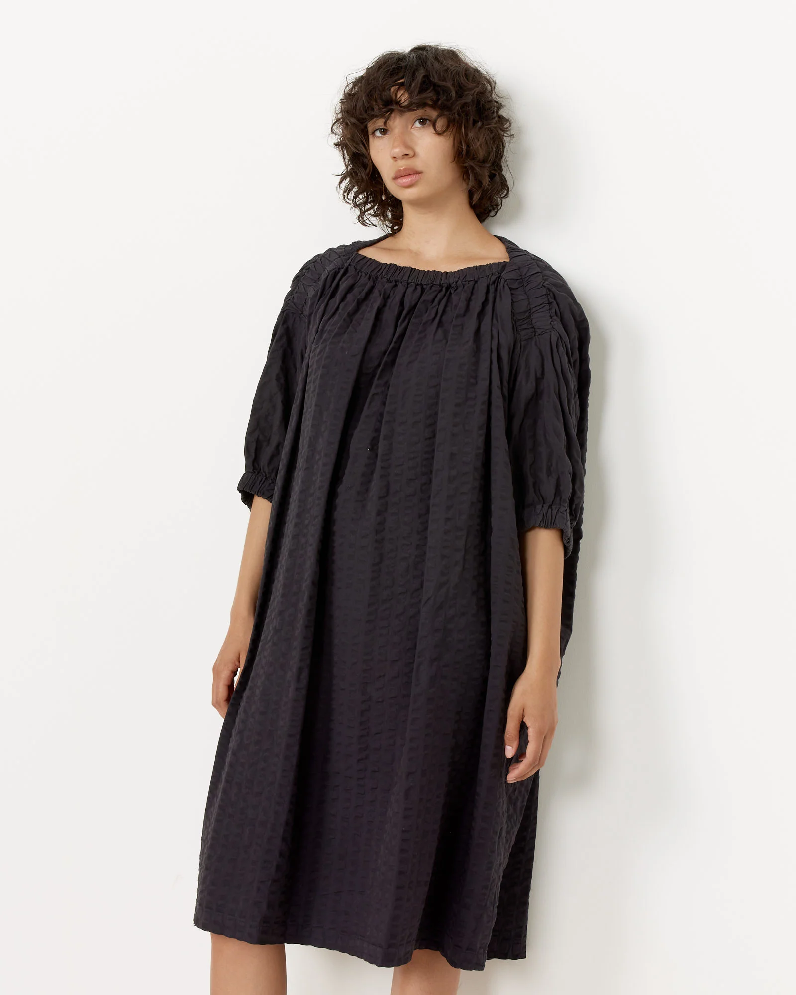Sack Dress in Ink Black - Image 4