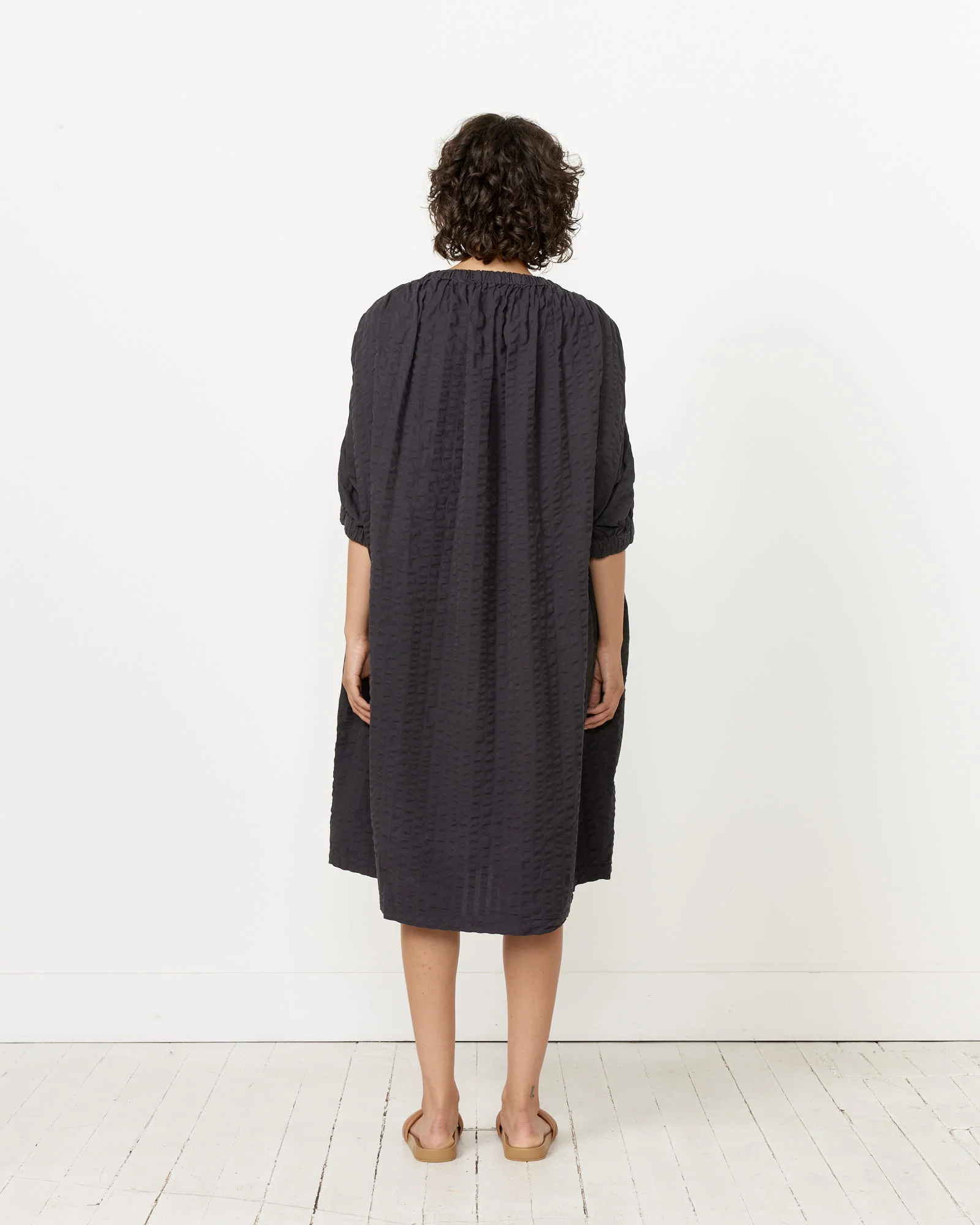 Sack Dress in Ink Black - Image 5