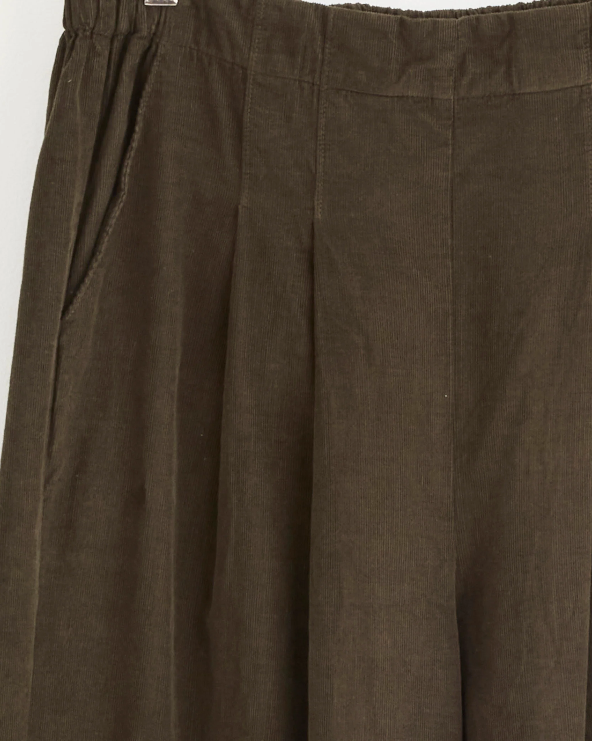 Wide Pleated Pant in Dark Forest - Image 2
