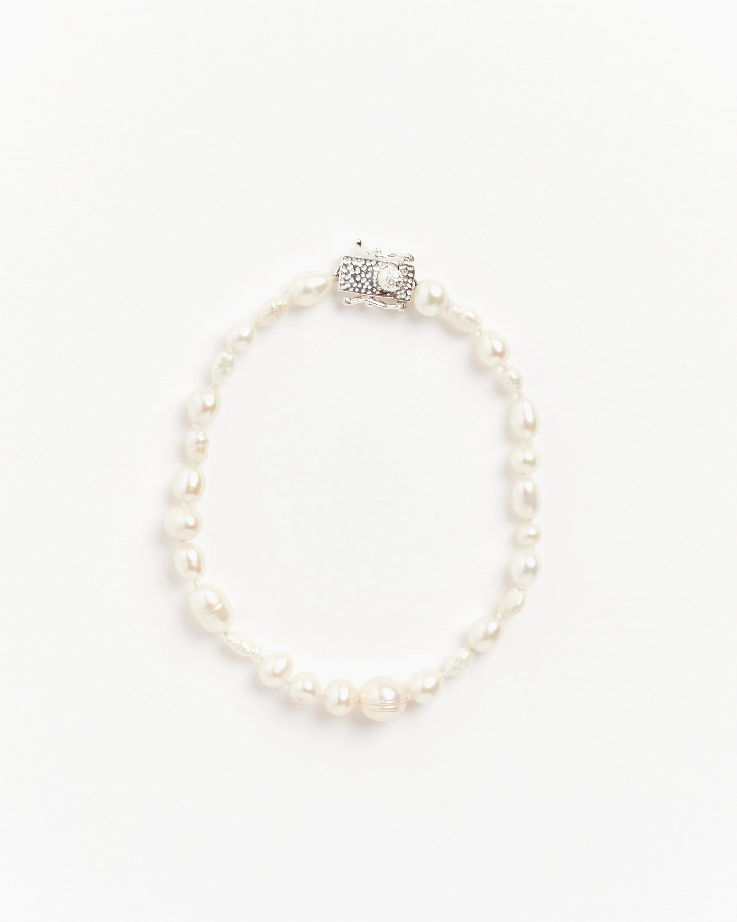 Antique Pearl Bracelet in Sterling Silver